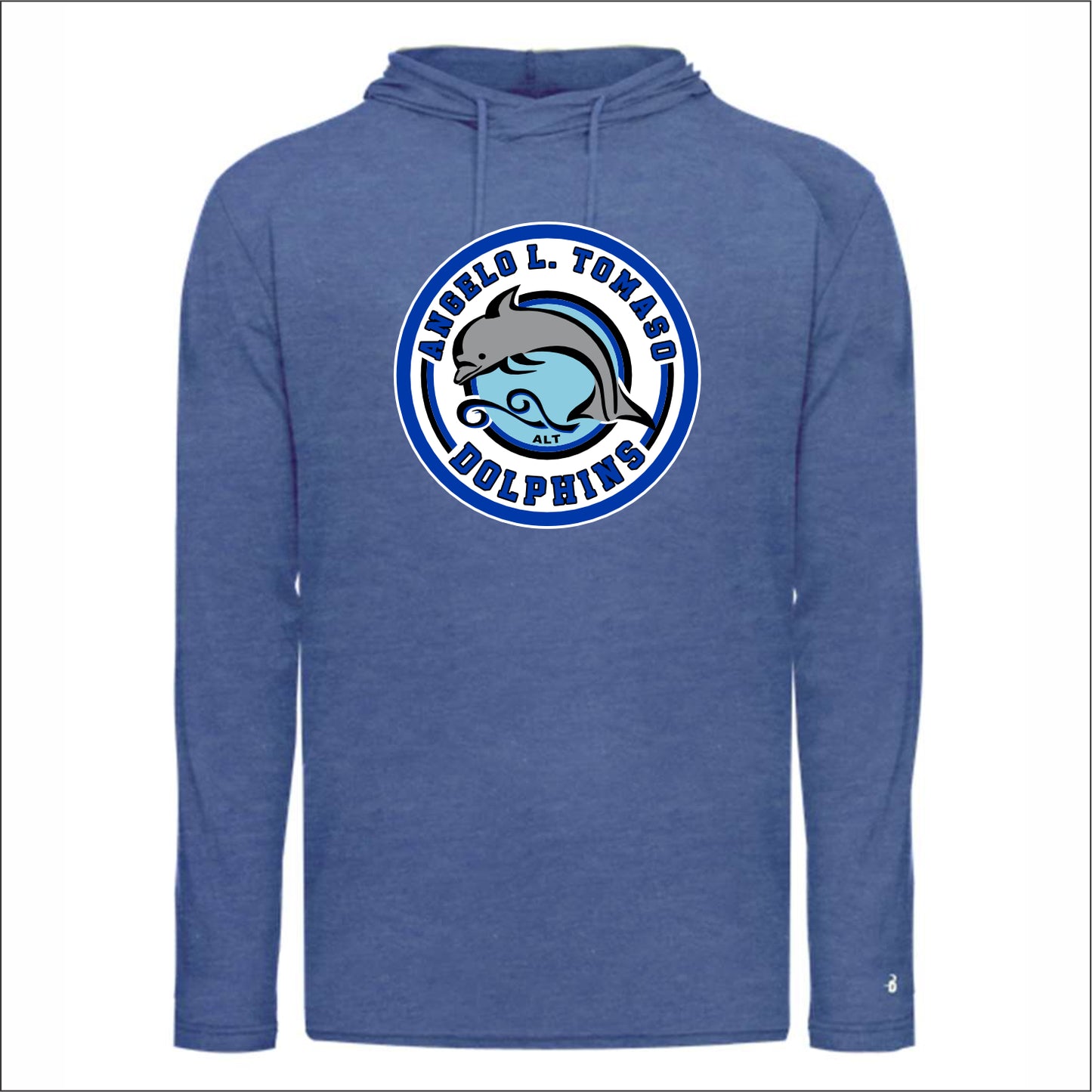 Angelo L Tomaso Triblend Hooded Long Sleeve T