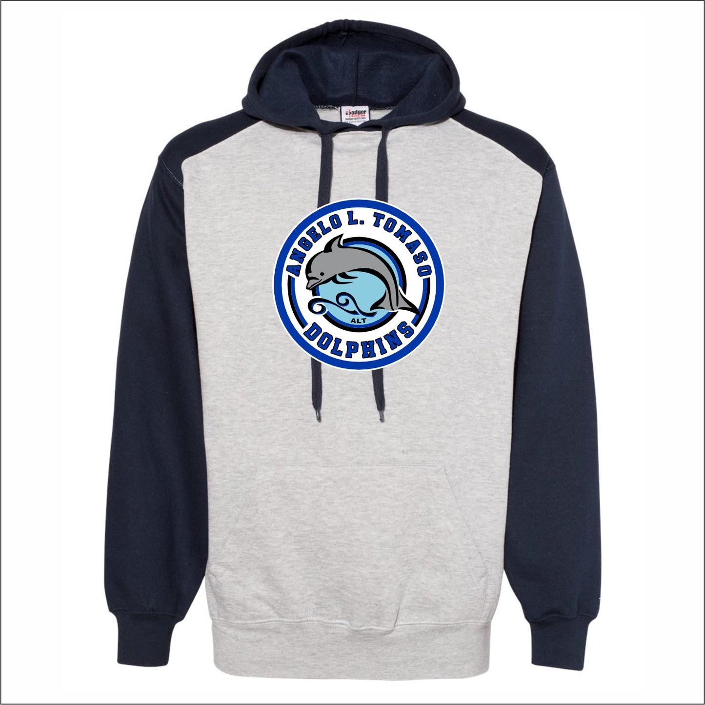 Angelo L Tomaso Contrast Hooded Sweatshirt