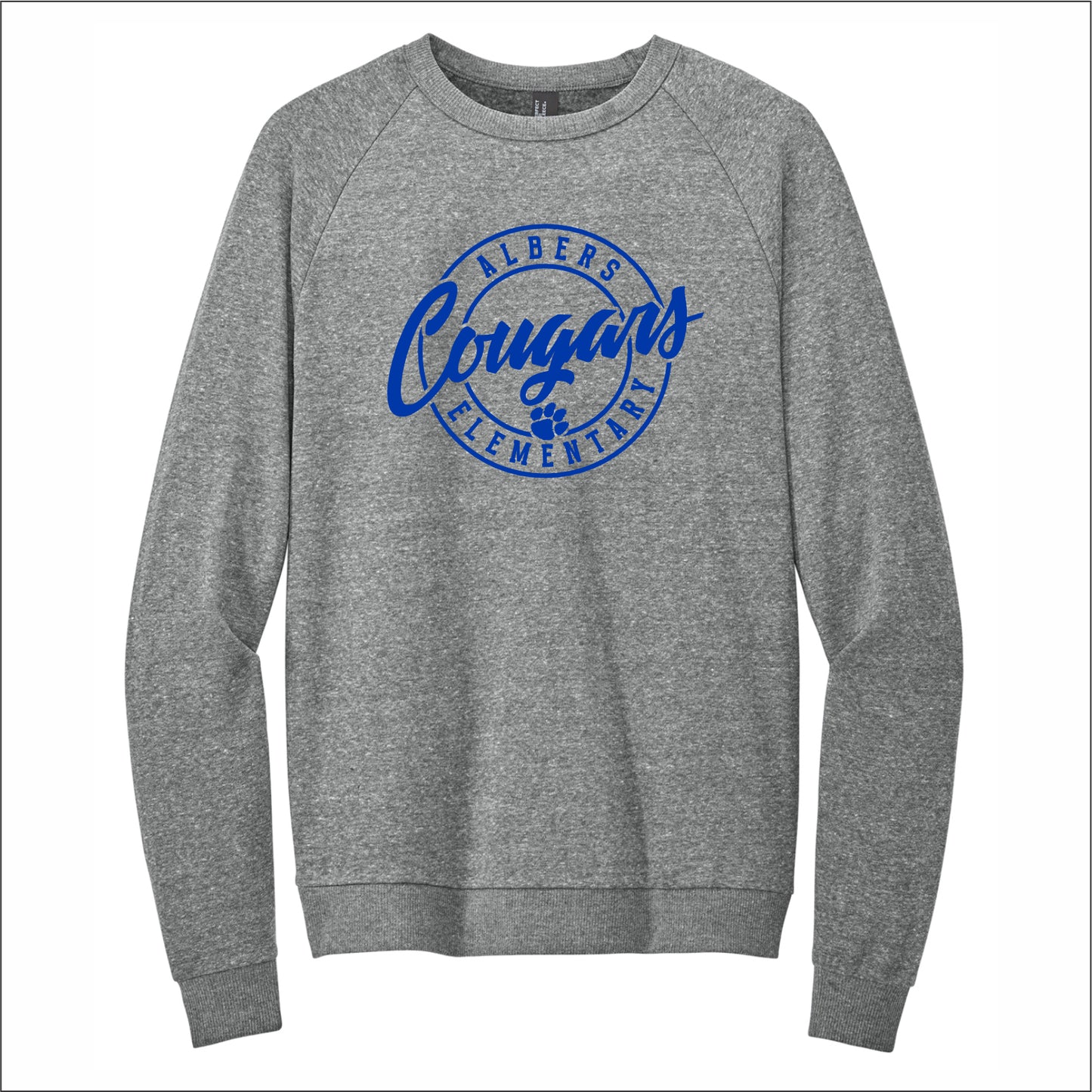 Albers Elementary Perfect Tri-Blend Fleece Lightweight Crewneck