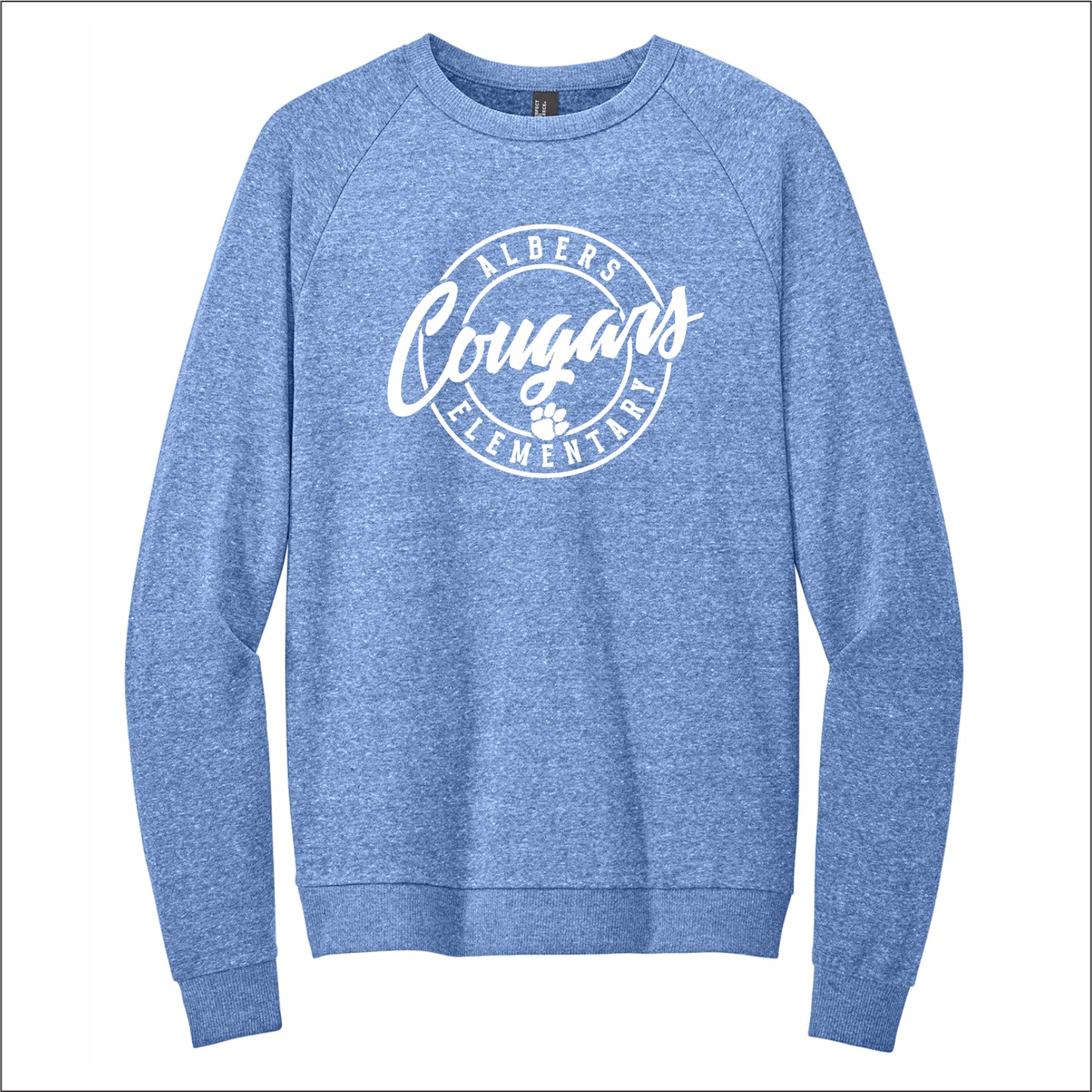 Albers Elementary Perfect Tri-Blend Fleece Lightweight Crewneck
