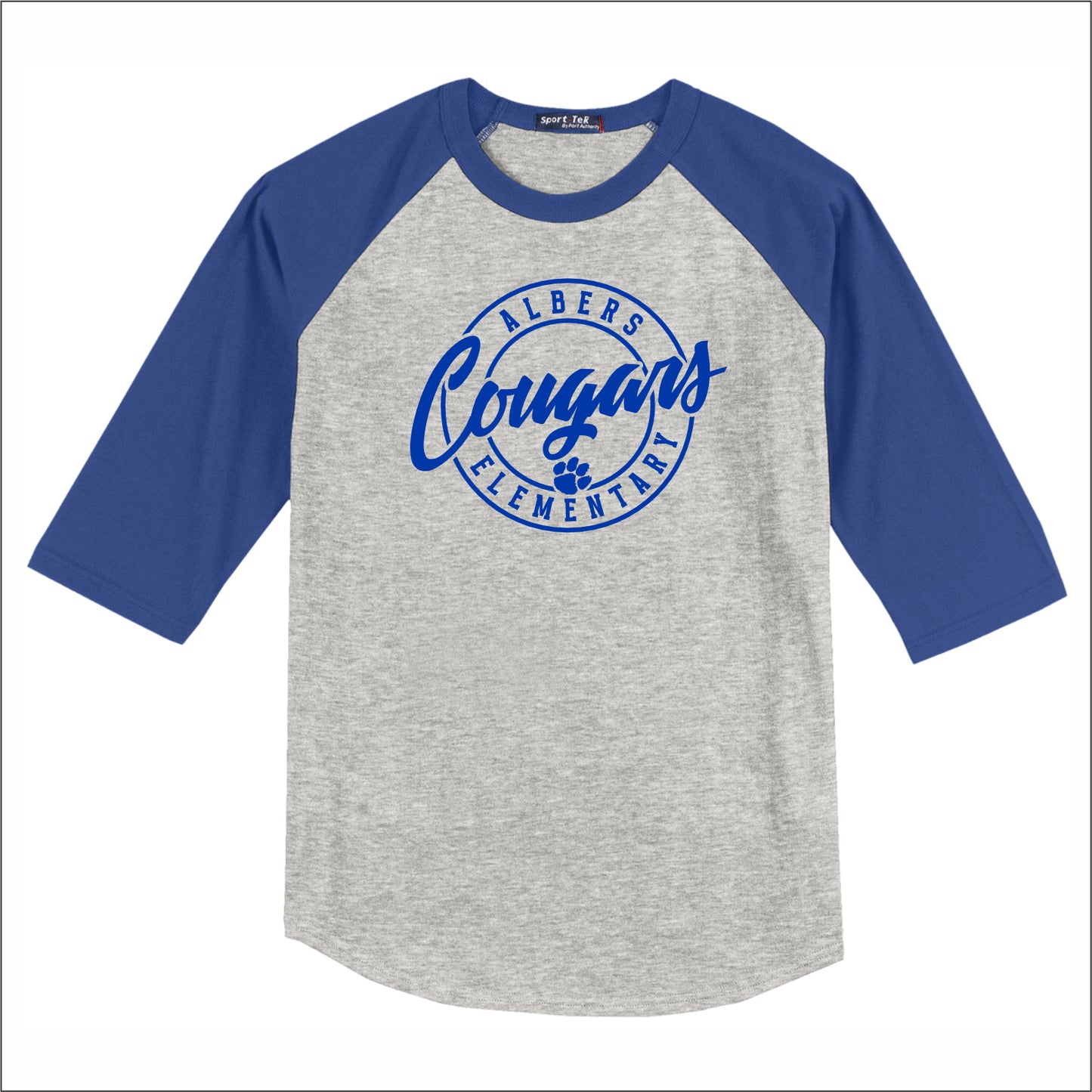 Albers Elementary 3/4 Sleeve Baseball T-shirt