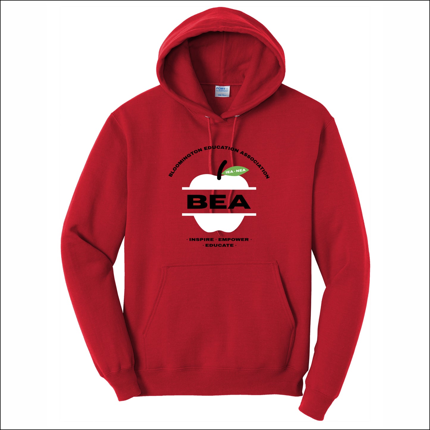 Bloomington Edu Assoc Hooded Sweatshirt - Design A