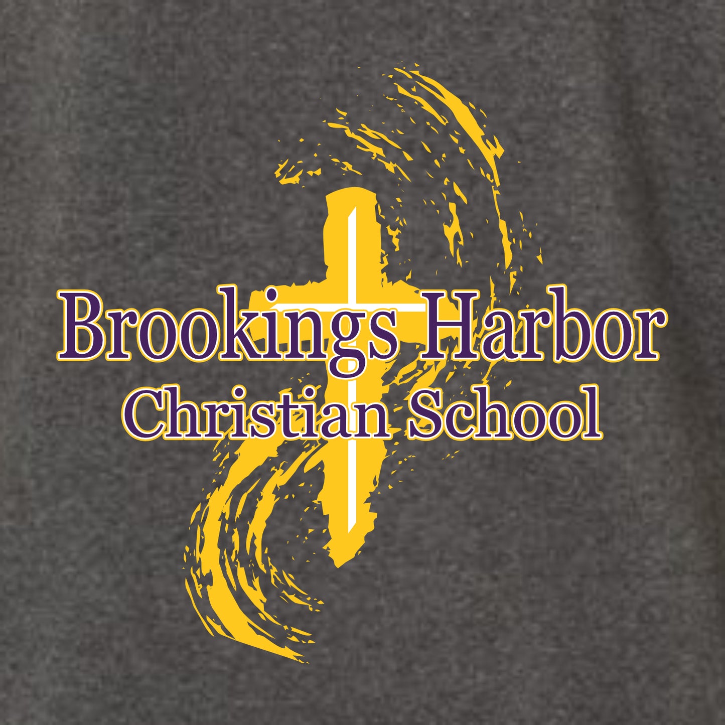 Brookings Harbor Christian Ladies Striped Sleeves Crewneck