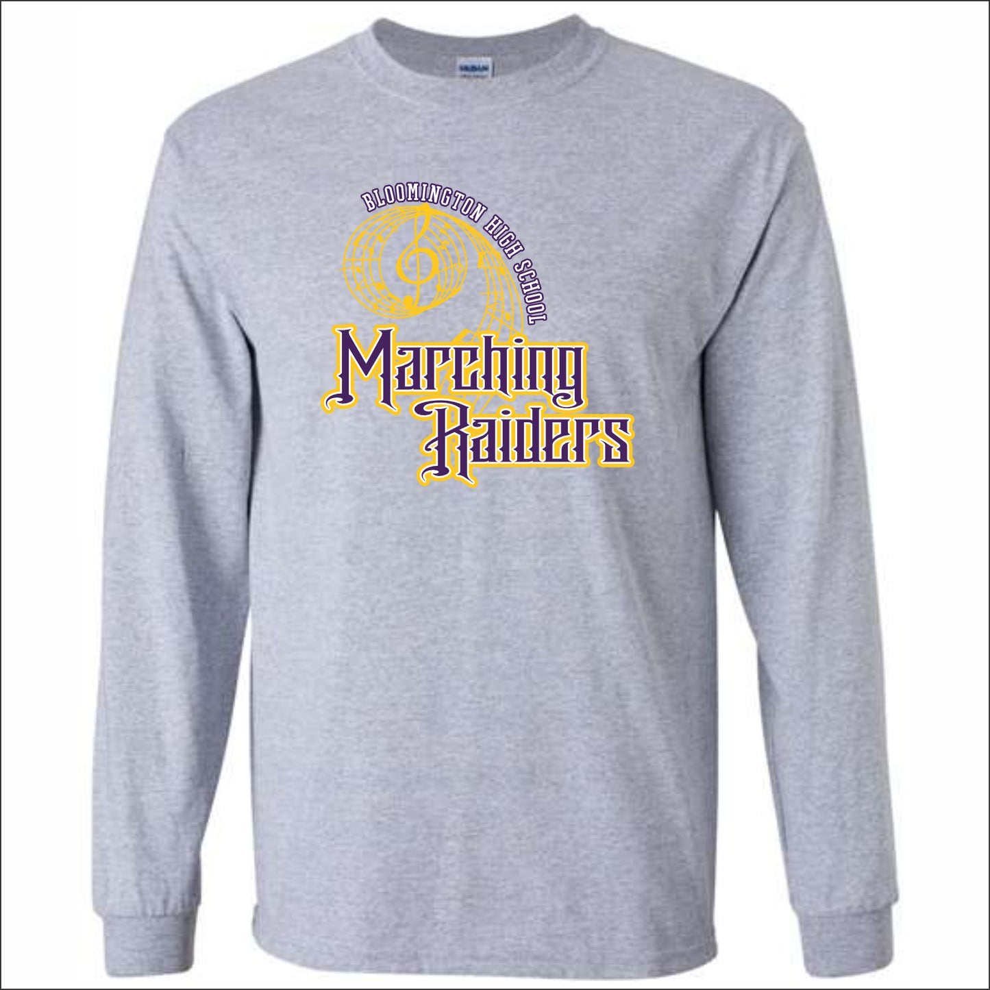 BHS Marching Raiders Long Sleeve T-shirt - Design B