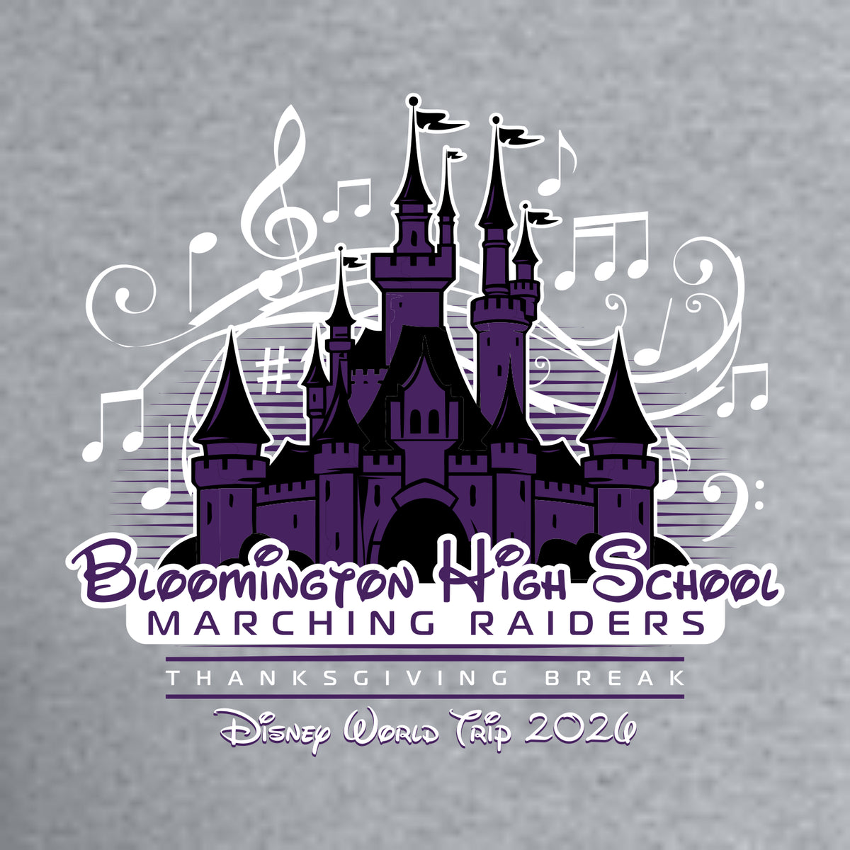 BHS Marching Raiders Disney Hooded Sweatshirt