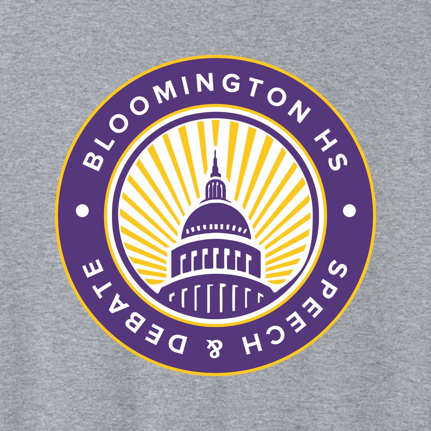 BHS Speech & Debate 50/50 Short Sleeve T-shirt - Design C