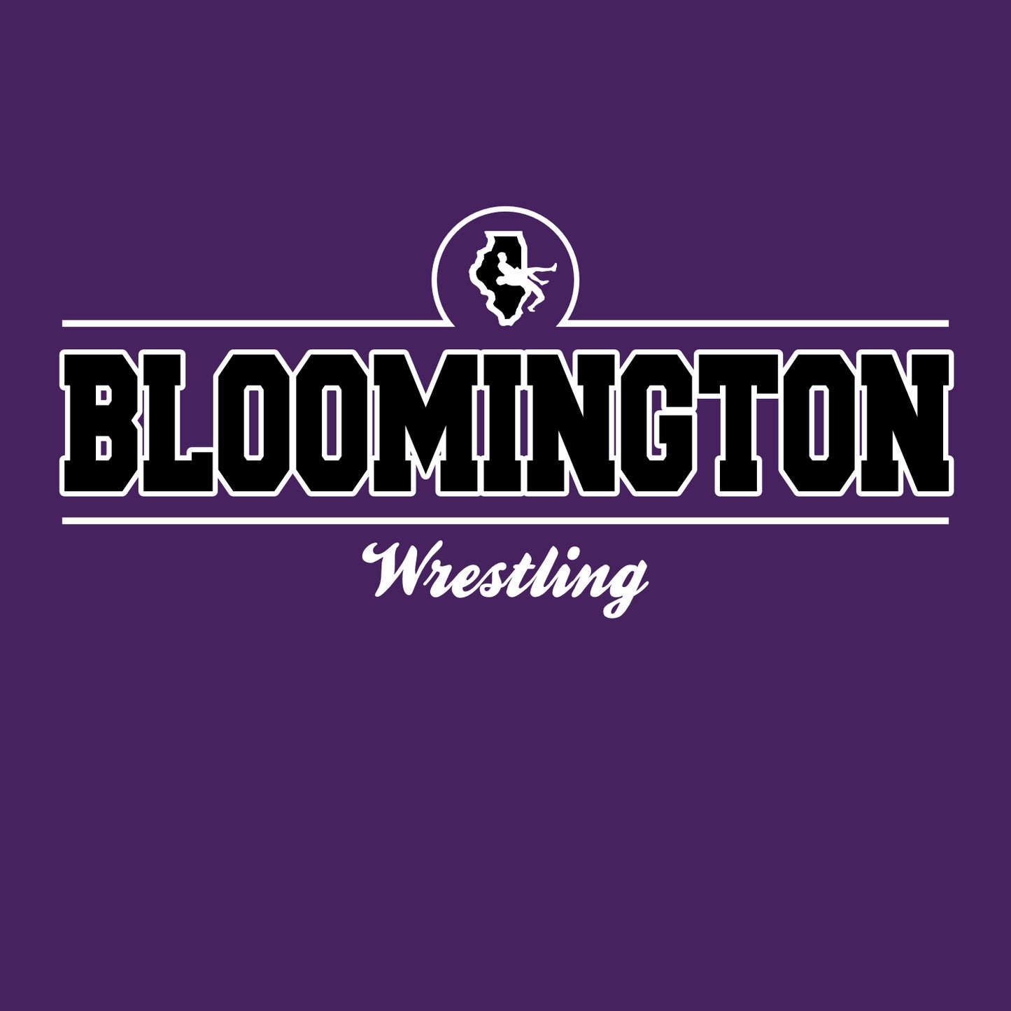 BHS Wrestling Long Sleeve T-shirt - Design A