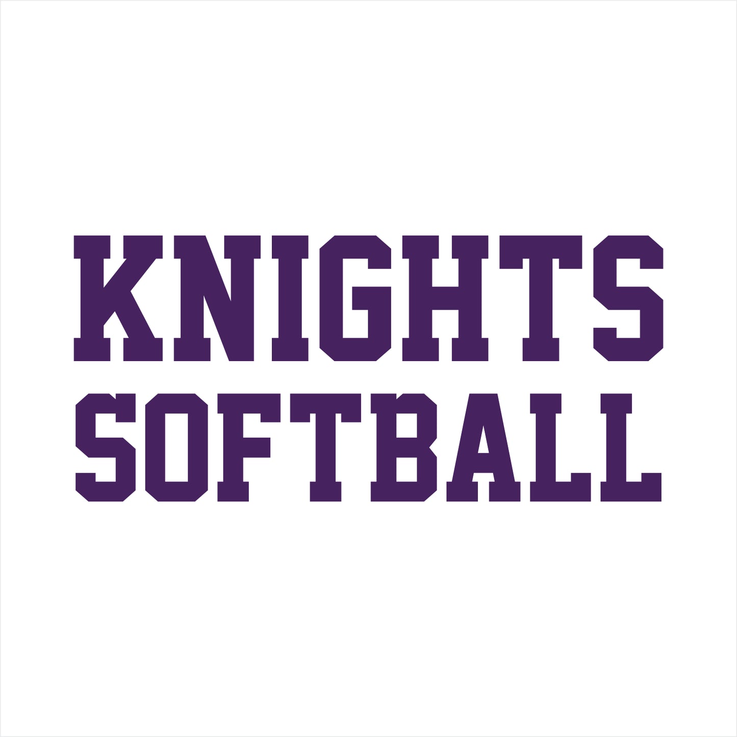 BJHS Softball 50/50 Short Sleeve T-shirt - Design B
