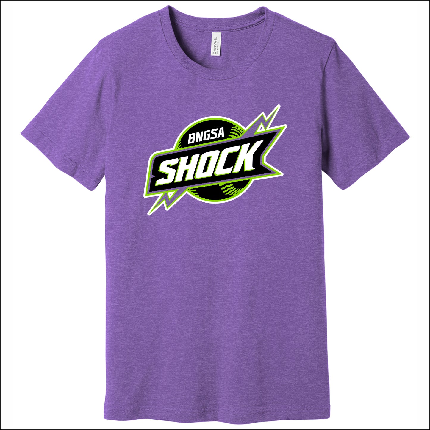 BNGSA Shock Heathered Soft Jersey Short Sleeve T-shirt - Design A
