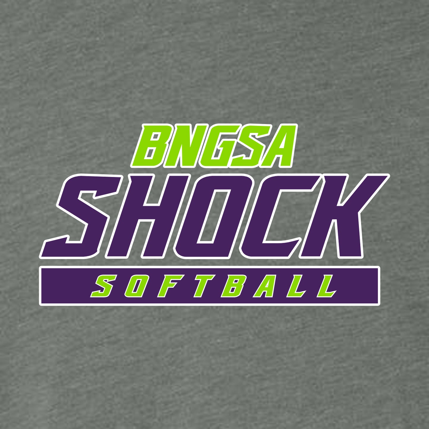 BNGSA Shock Heathered Soft Jersey Short Sleeve T-shirt - Design B
