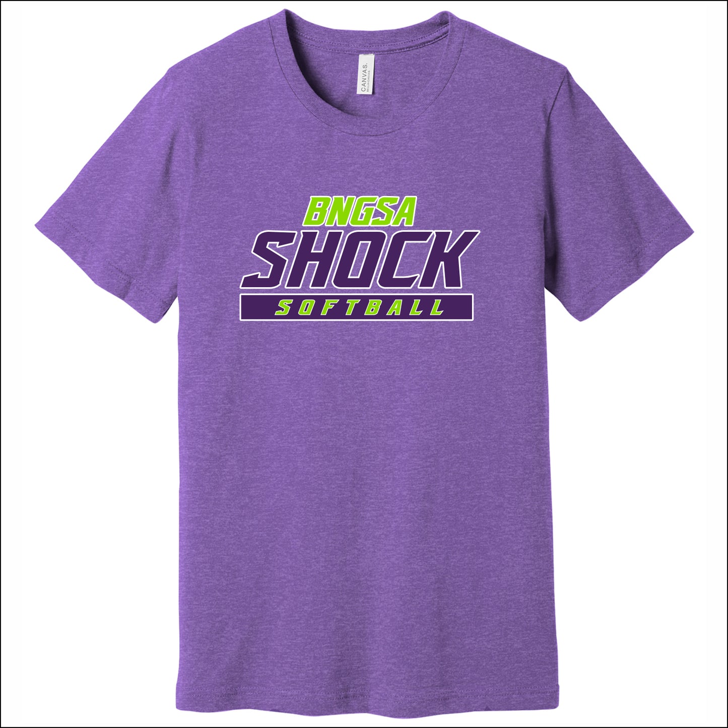 BNGSA Shock Heathered Soft Jersey Short Sleeve T-shirt - Design B