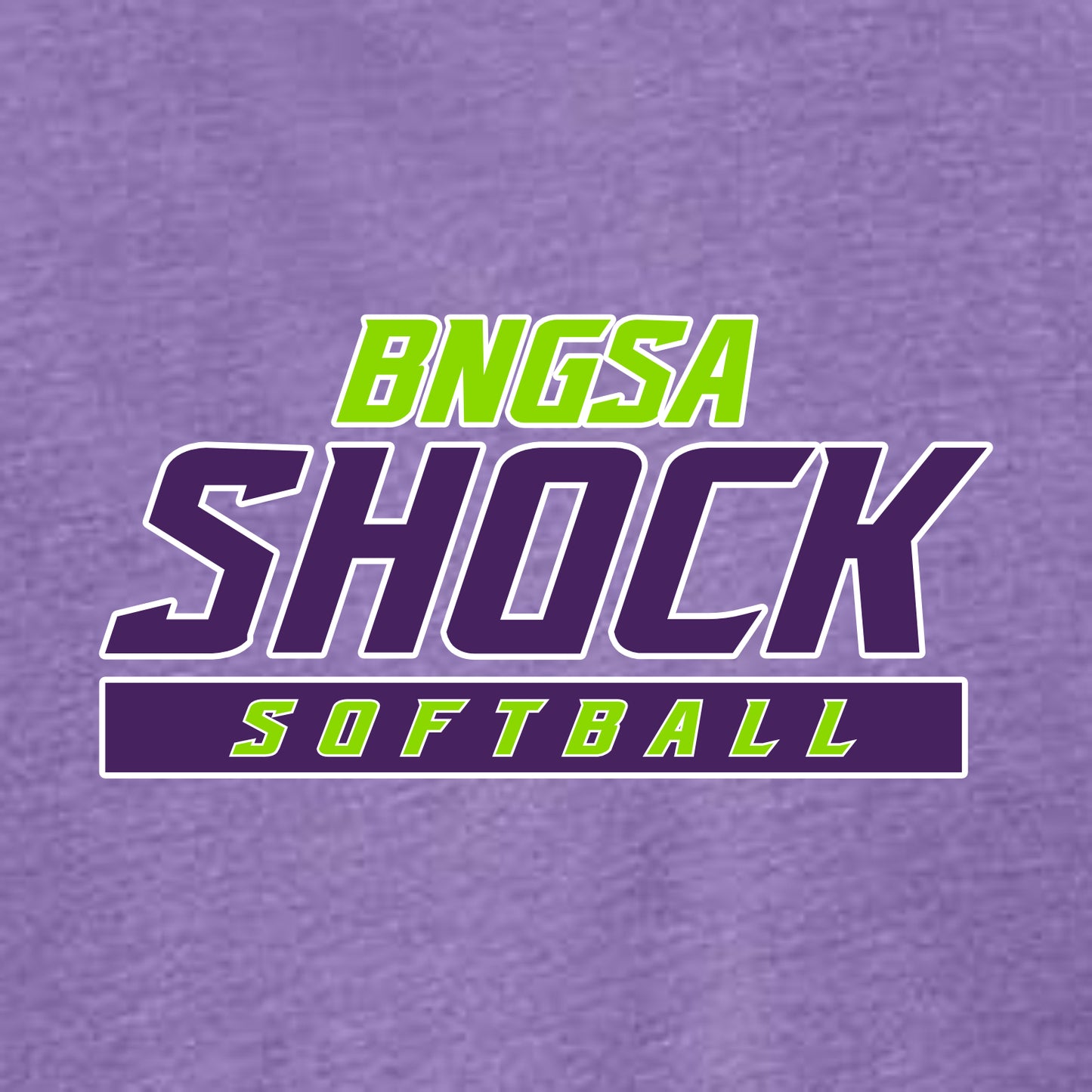 BNGSA Shock Heathered Soft Jersey Short Sleeve T-shirt - Design B