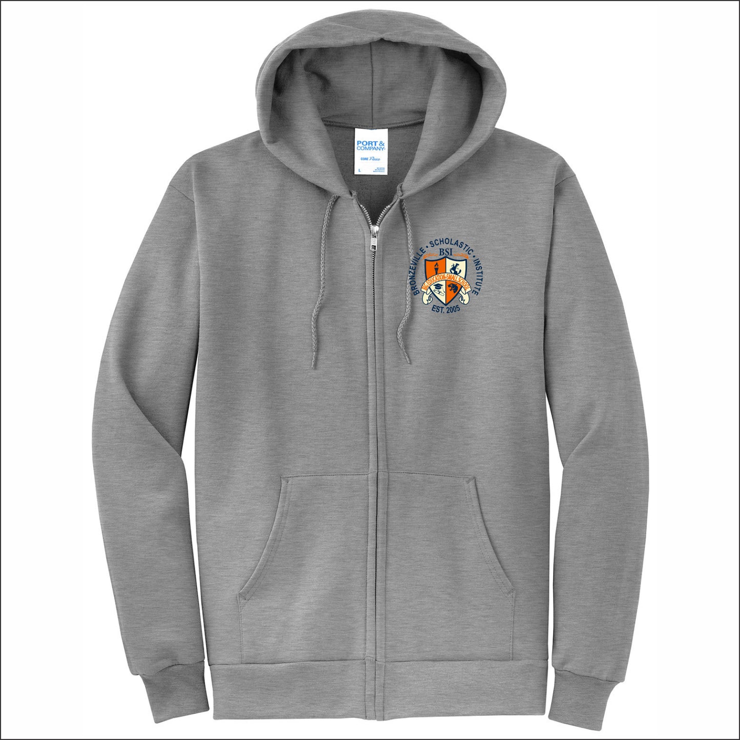 Bronzeville Scholastic Inst. Full-Zip Hooded Sweatshirt