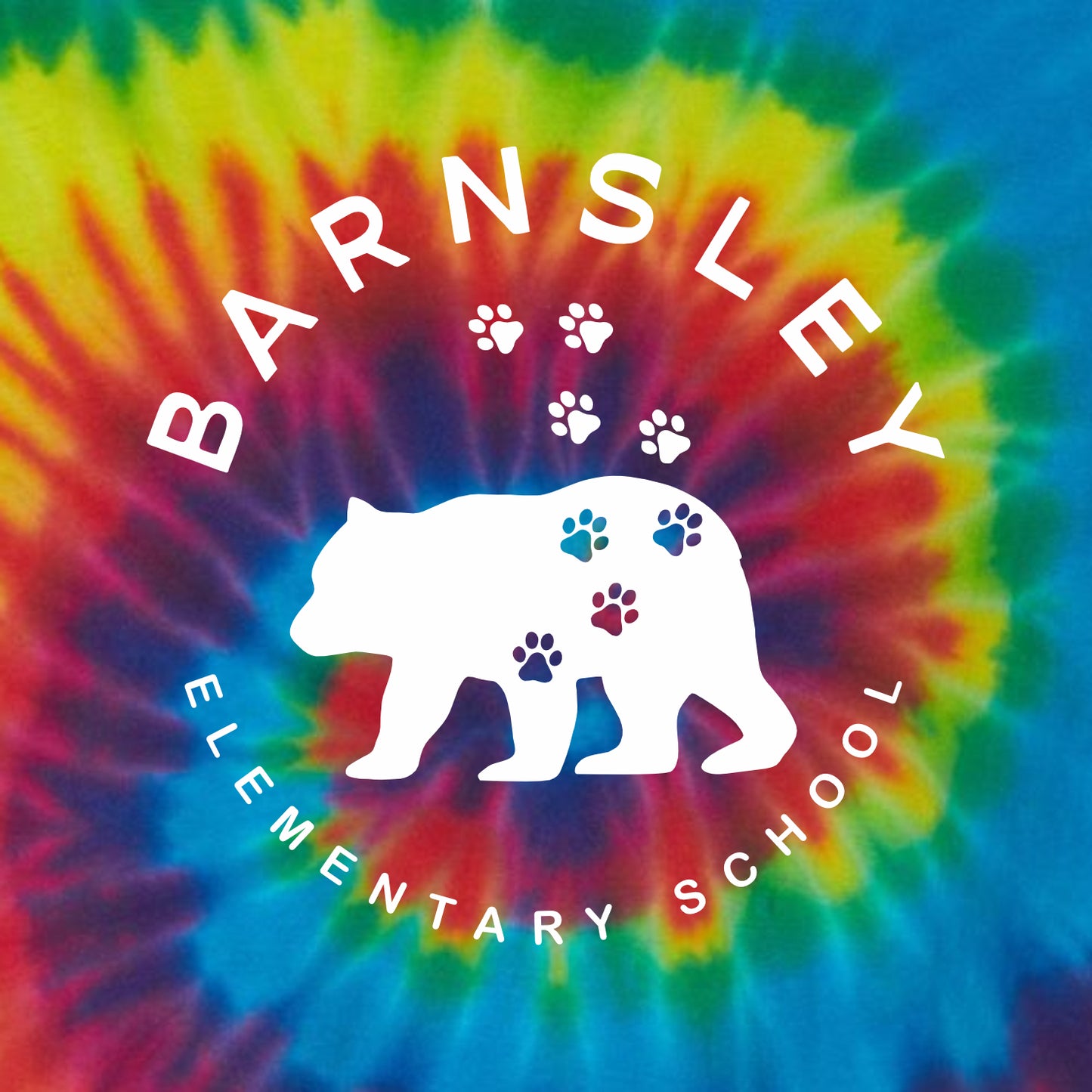 Barnsley Elementary Tie-Dye T-shirt - Des. B