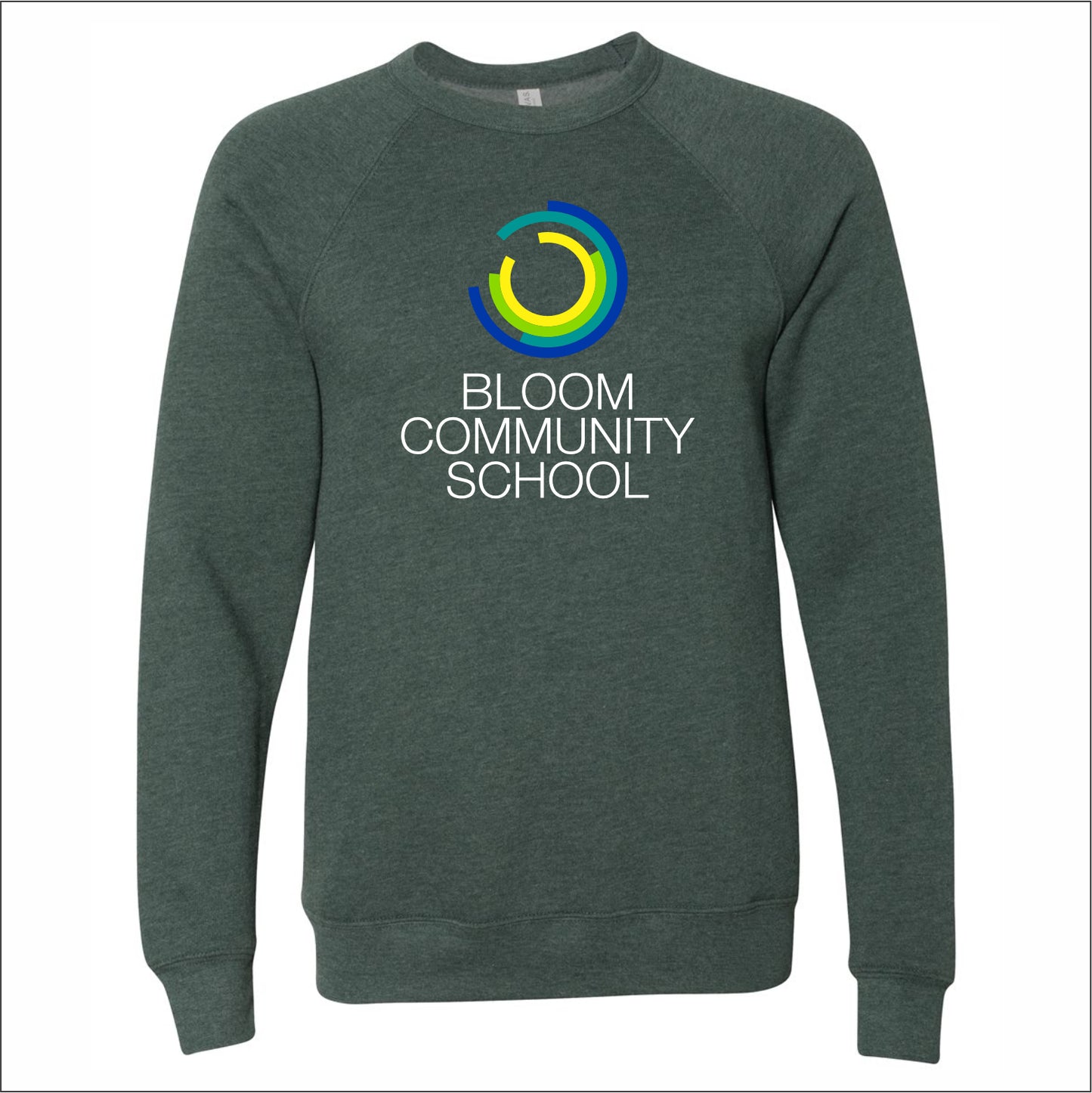 Bloom Community School Sponge Fleece Raglan Crew