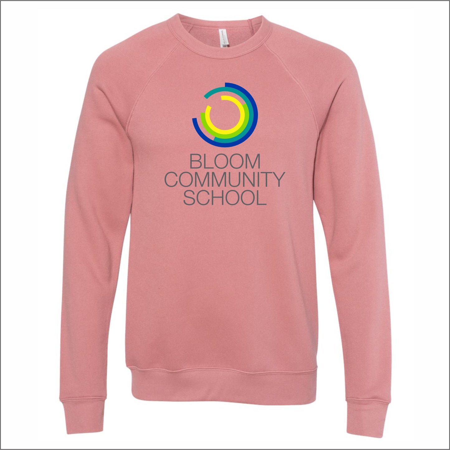 Bloom Community School Sponge Fleece Raglan Crew