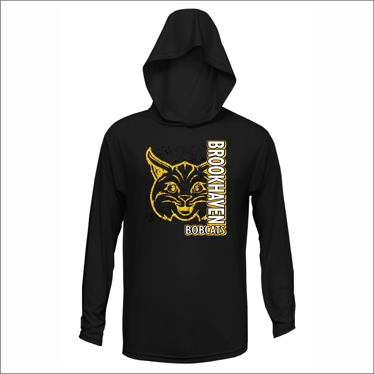 Brookhaven Elementary Performance Hooded Long Sleeve T - Des. A