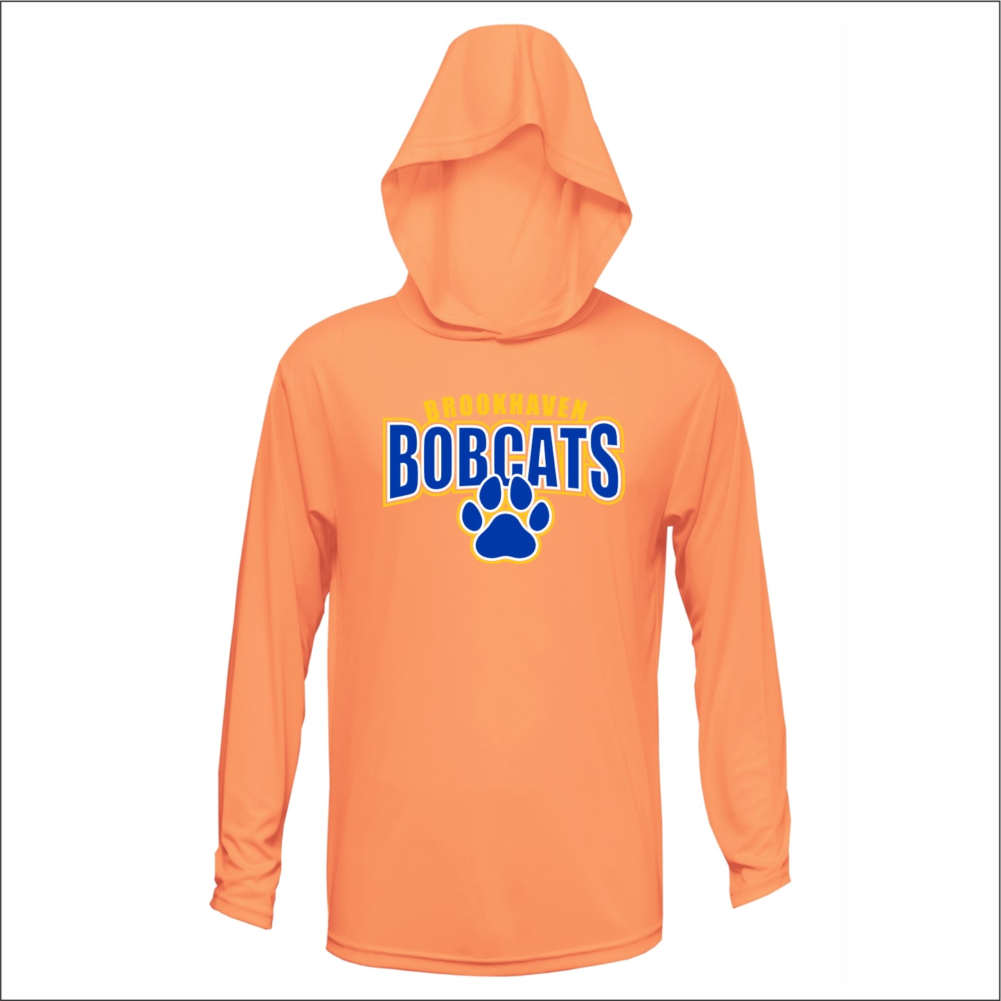 Brookhaven Elementary Performance Hooded Long Sleeve T - Des. B