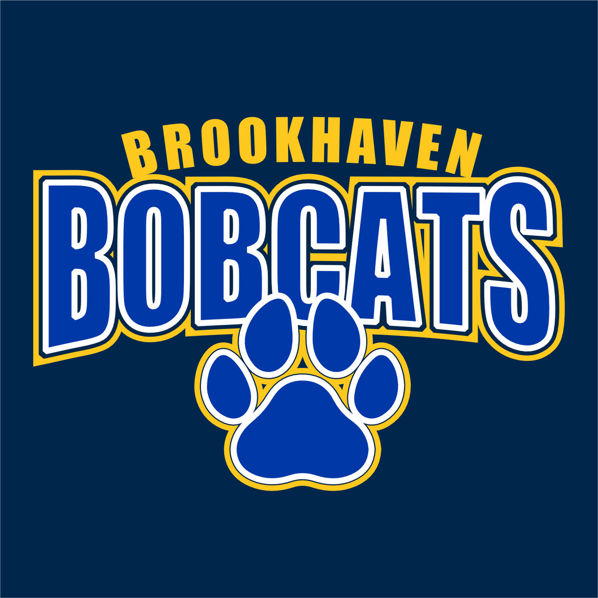 Brookhaven Elementary Soft-Tek Blend Hooded Long Sleeve T - Des. B