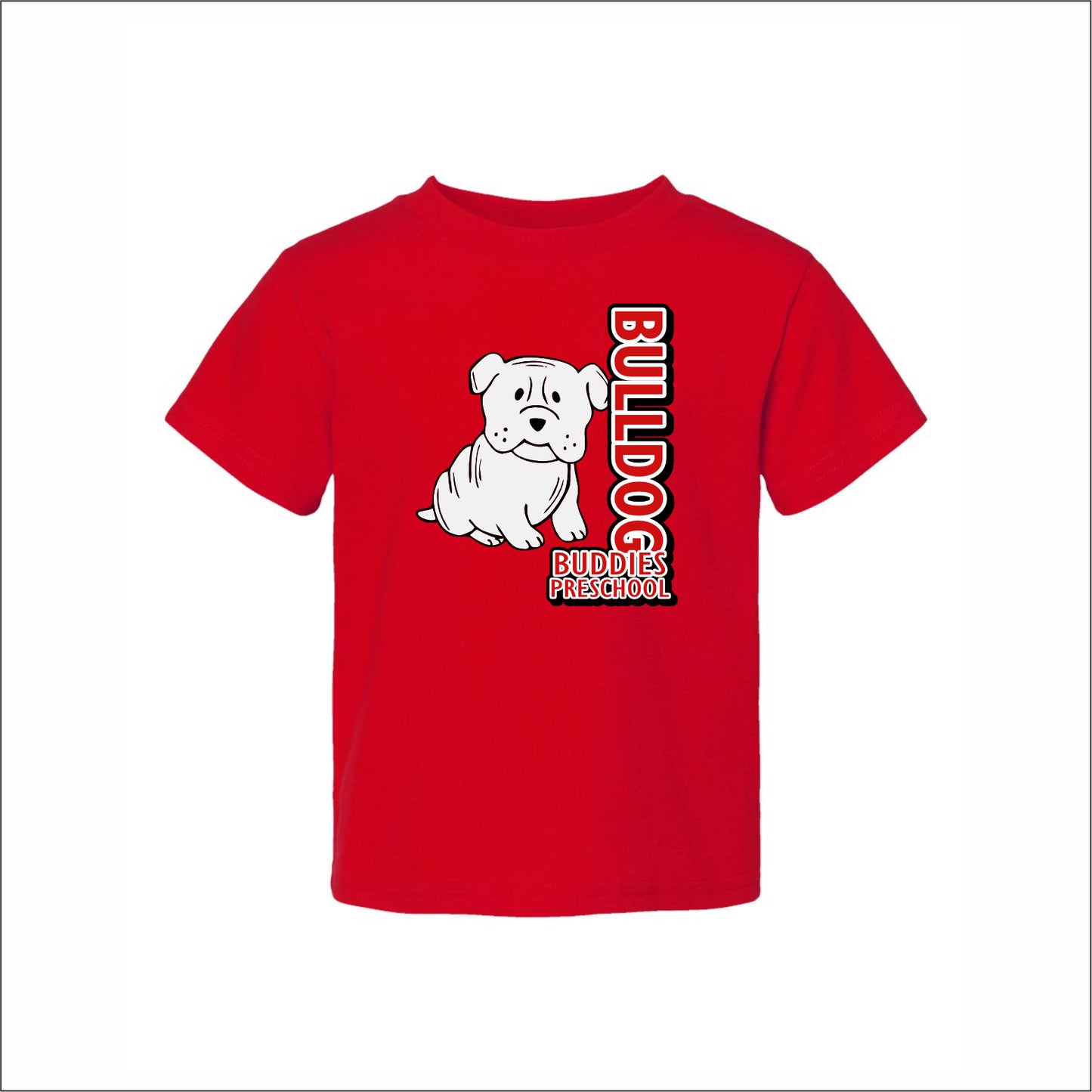Bulldog Buddies Preschool Toddler Cotton Jersey T - Des. A