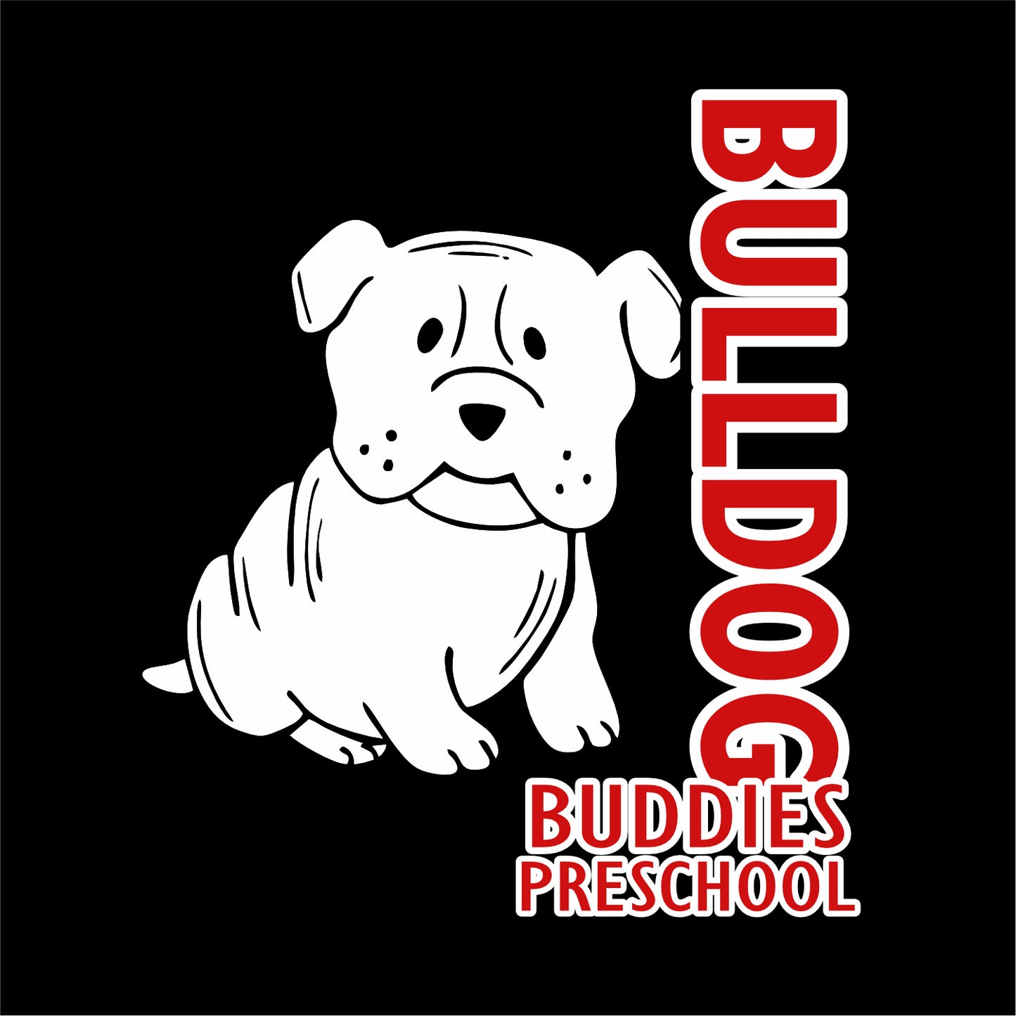 Bulldog Buddies Preschool VIT Hooded Sweatshirt - Des. A