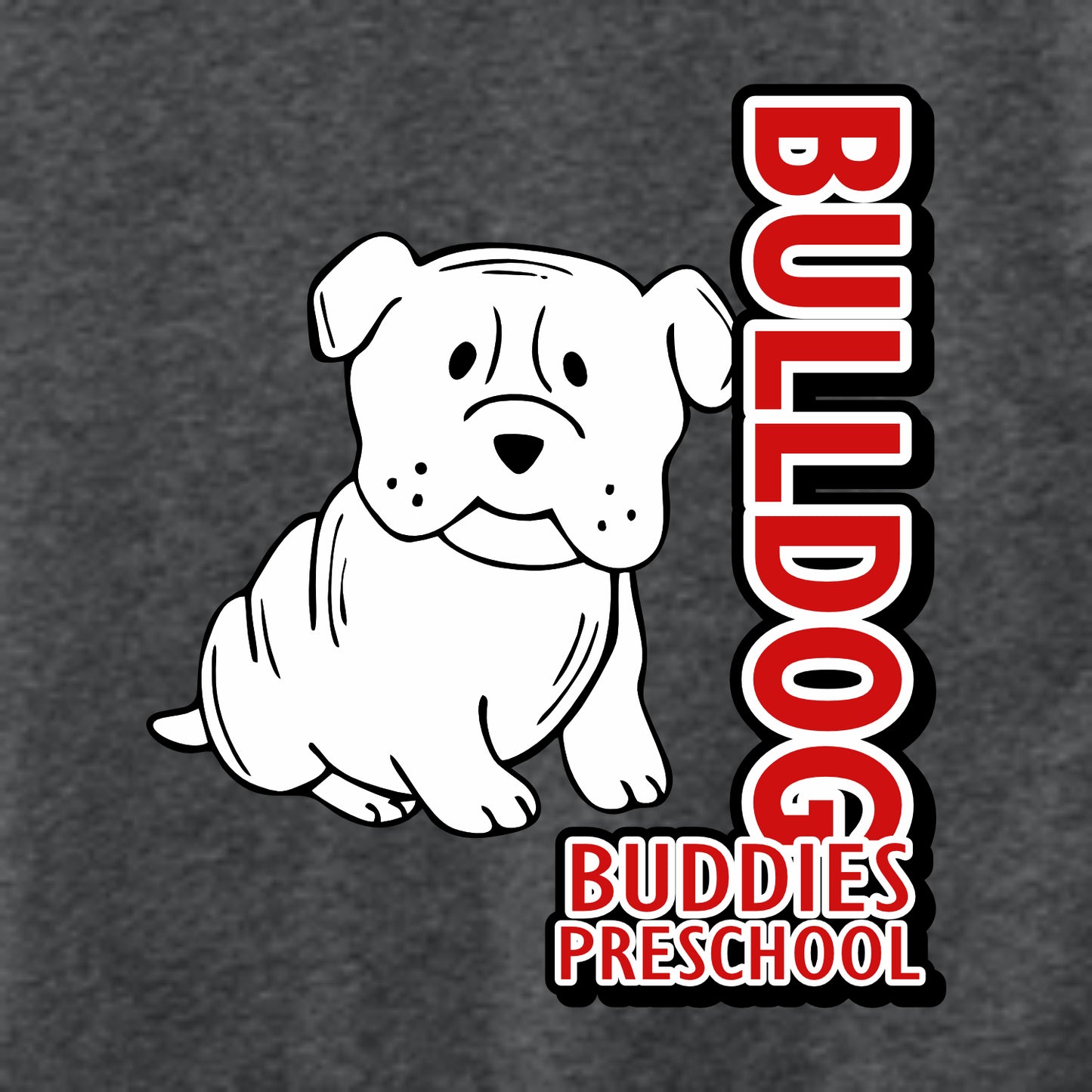 Bulldog Buddies Preschool VIT Hooded Sweatshirt - Des. A