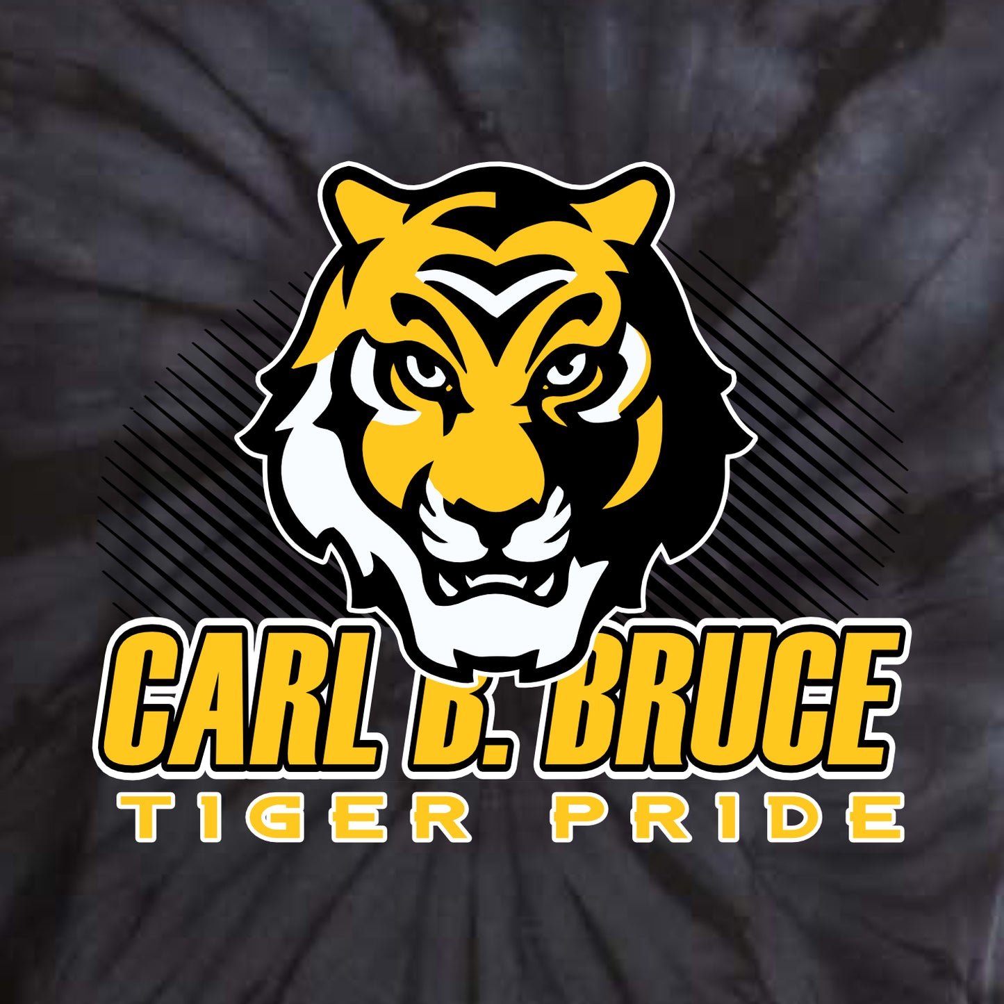 CBB Tigers Staff Tie-Dye Long Sleeve T-shirt