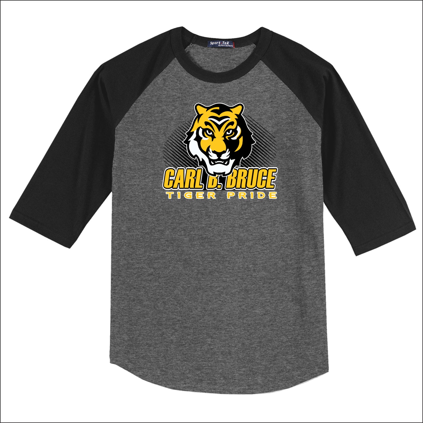 CBB Tigers Staff 3/4 Sleeve Baseball T-shirt