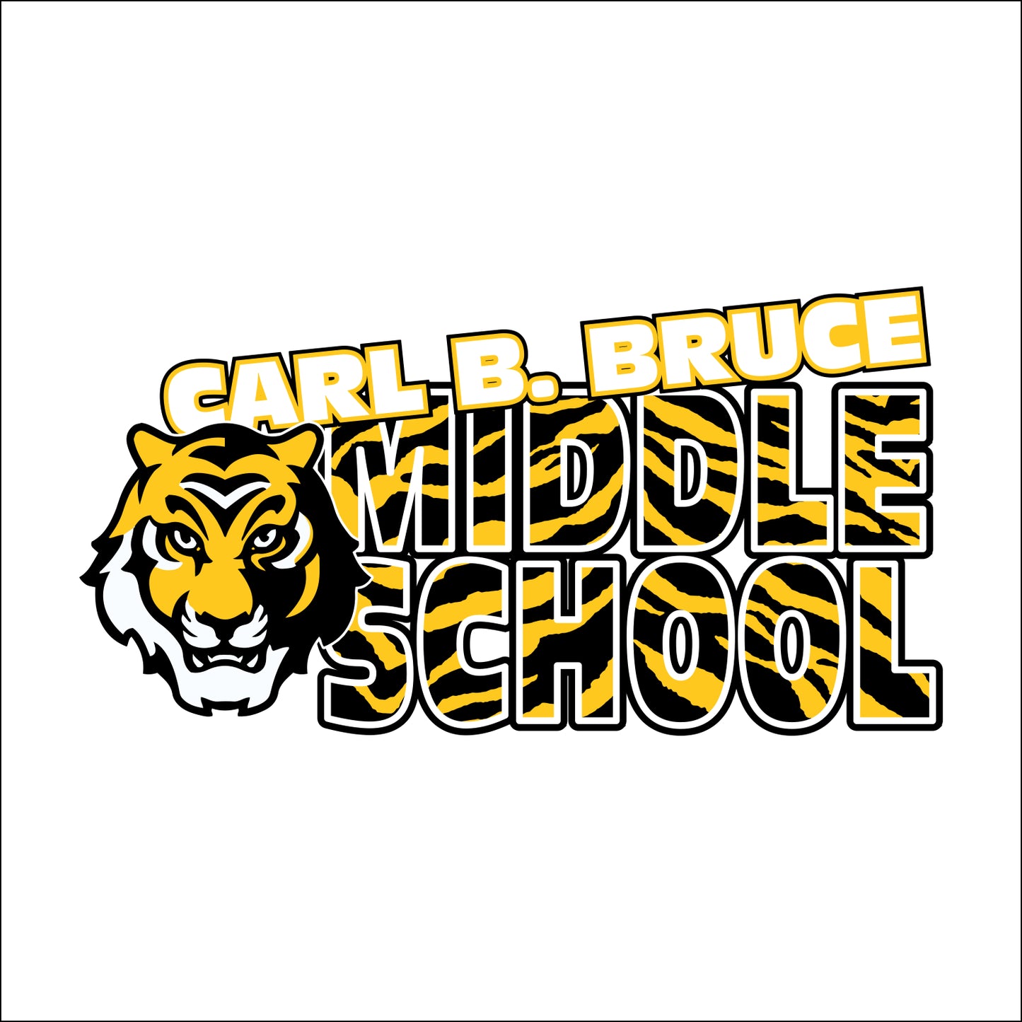 CBB Tigers Staff Ladies Tri-Blend Long Sleeve Tunic Tee