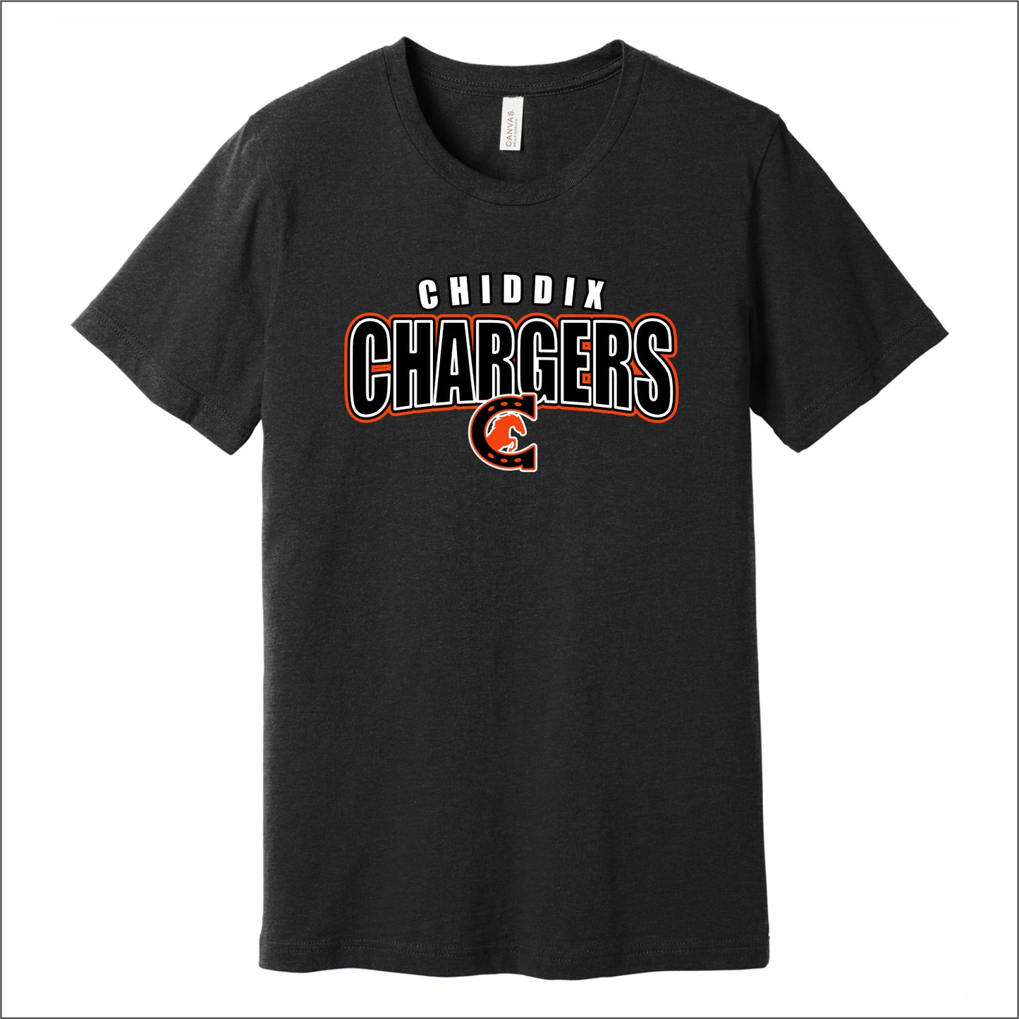 Chiddix Spiritwear Heathered Soft Jersey Short Sleeve T-shirt - Design A