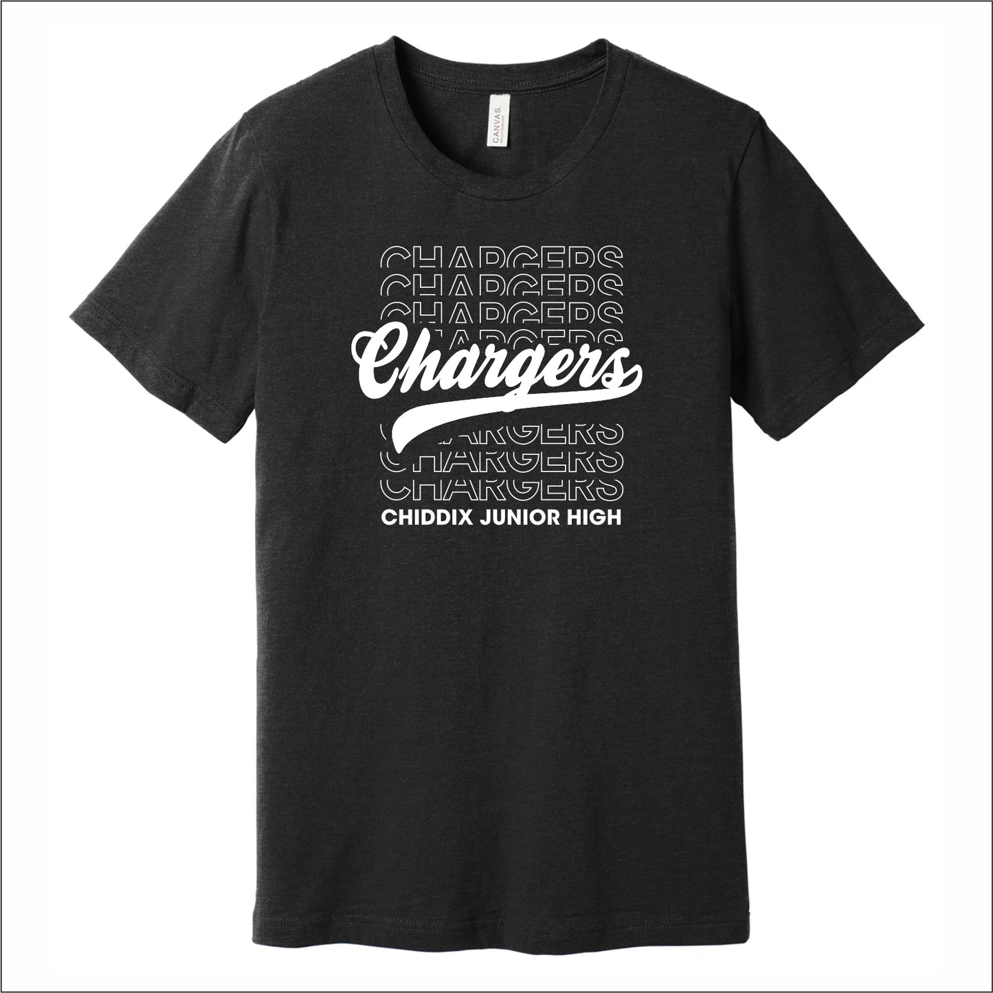 Chiddix Spiritwear Heathered Soft Jersey Short Sleeve T-shirt - Design B