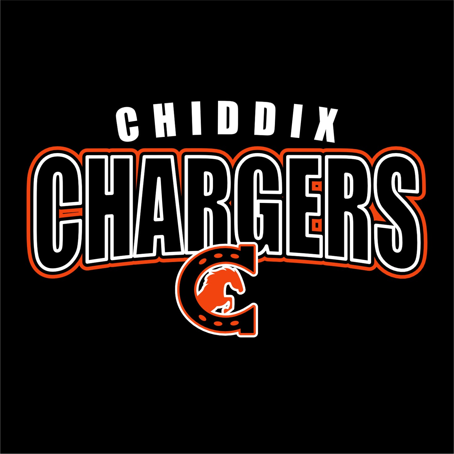 Chiddix Spiritwear Heathered Soft Jersey Short Sleeve T-shirt - Design A