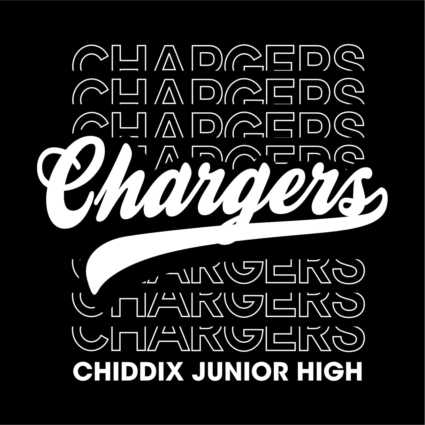 Chiddix Spiritwear Heathered Soft Jersey Short Sleeve T-shirt - Design B