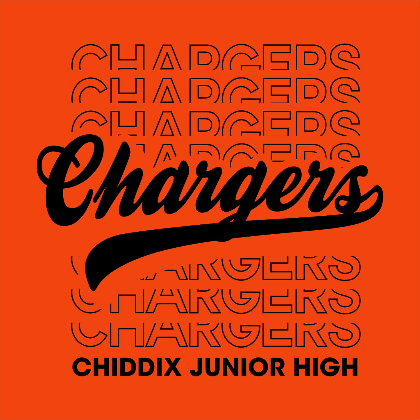 Chiddix Spiritwear Camo Sleeve Performance T-shirt - Design B