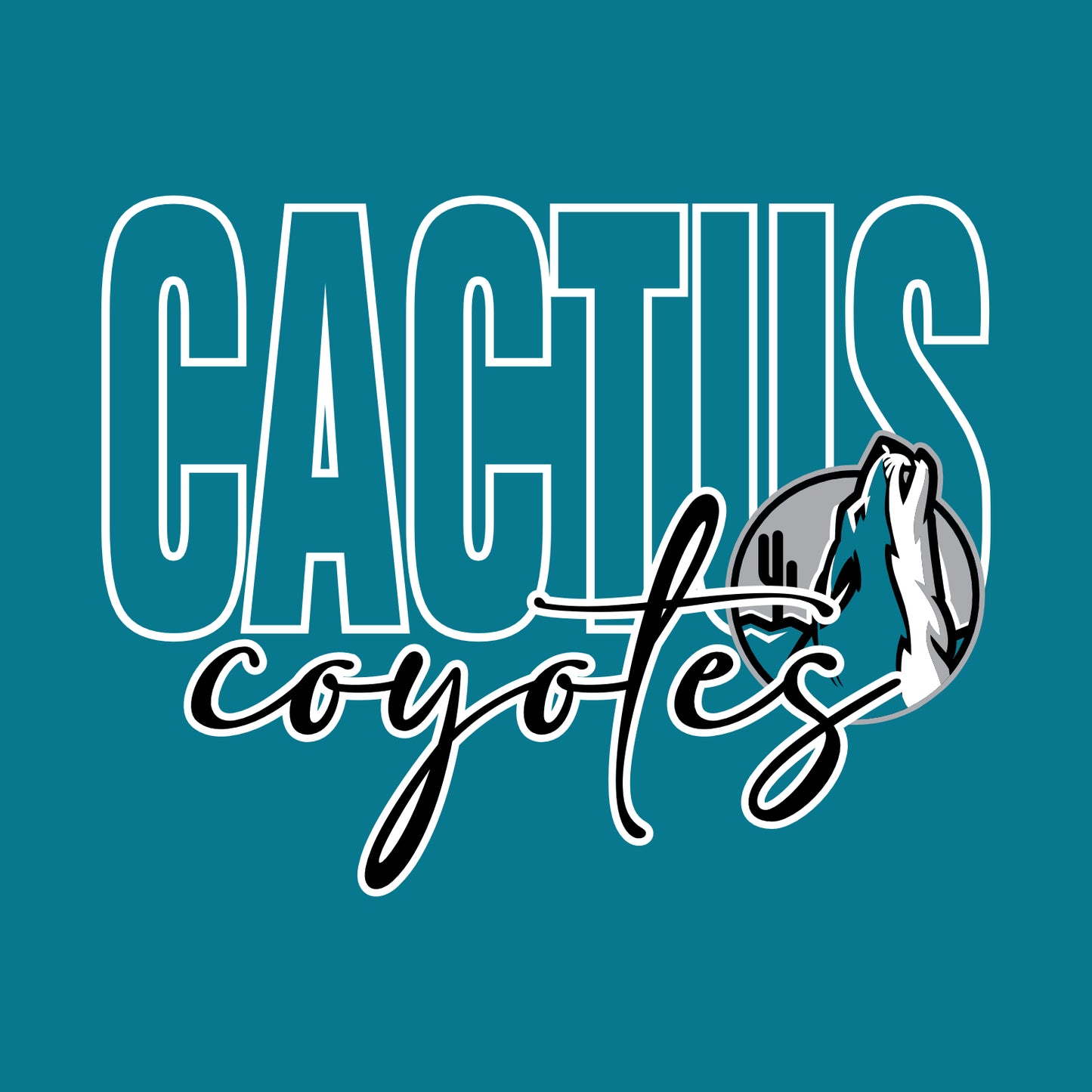 Cactus Magnet Academy Short Sleeve T-shirt - Design B