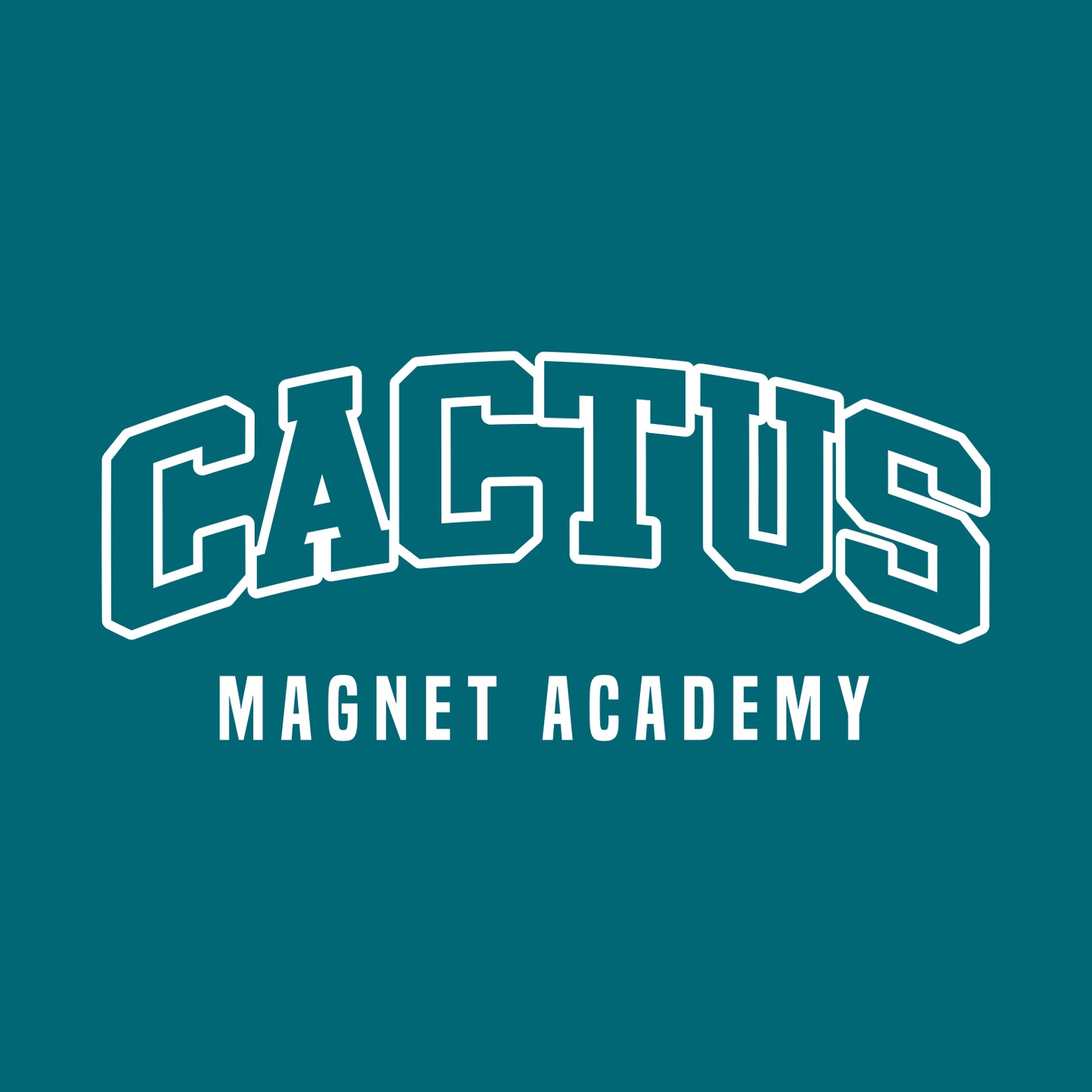 Cactus Magnet Academy Short Sleeve T-shirt - Design A