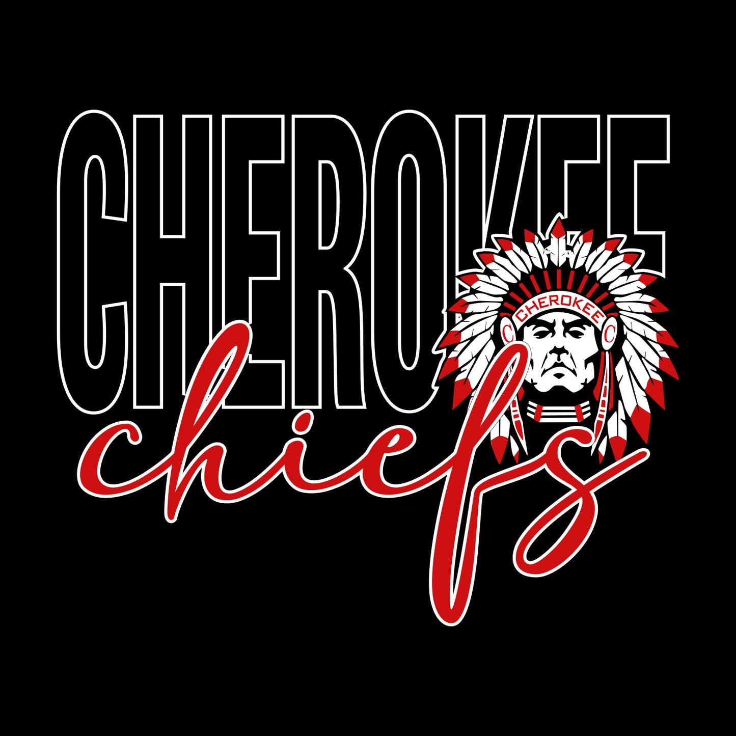 Cherokee HS Crewneck Sweatshirt - Design B