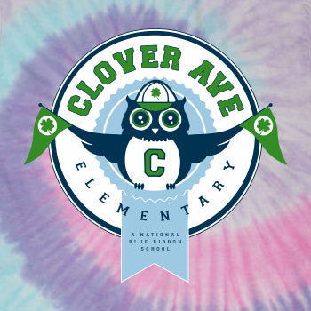 Clover Ave Elementary Tie-Dye T-shirt