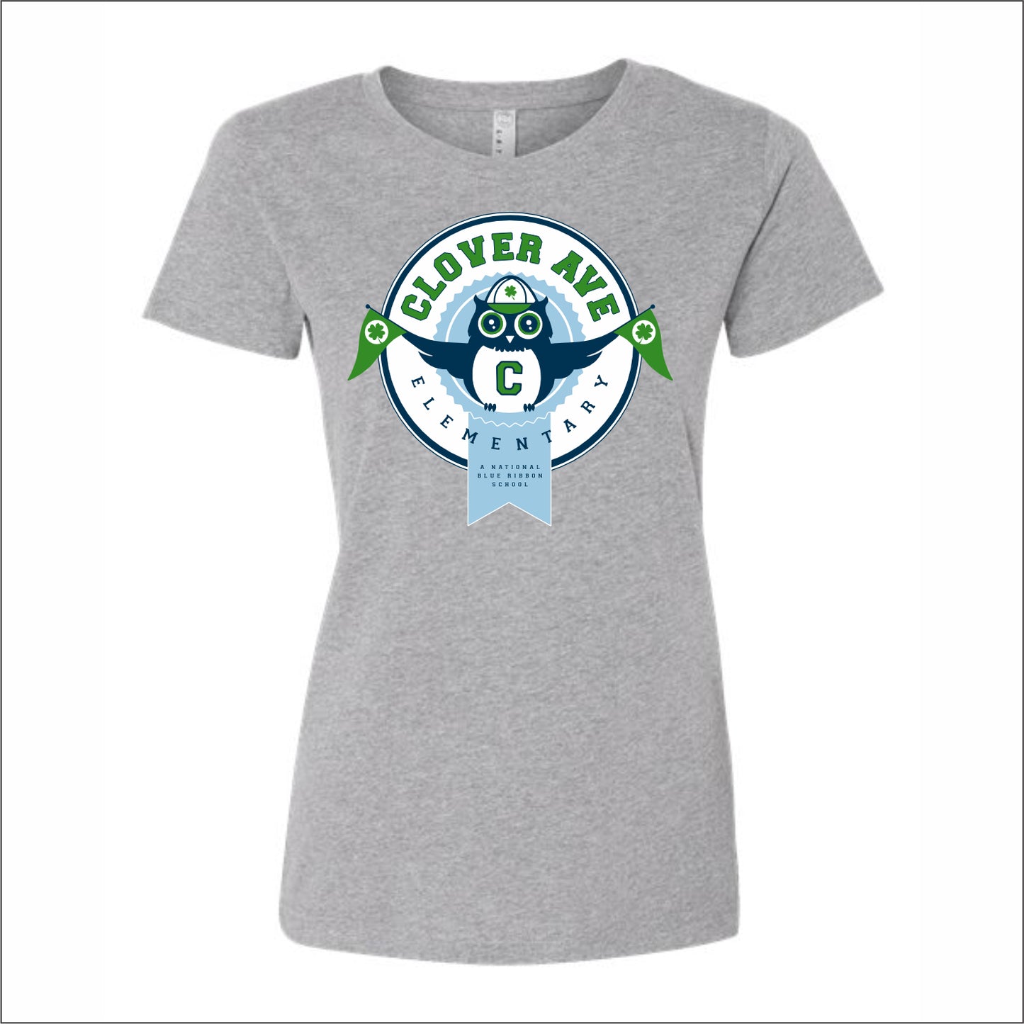 Clover Ave Elementary Girls/Ladies Fine Jersey T-shirt