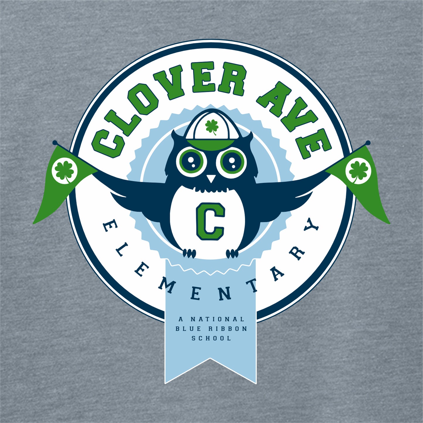 Clover Ave Elementary Ladies Perfect Tri-Blend Tee
