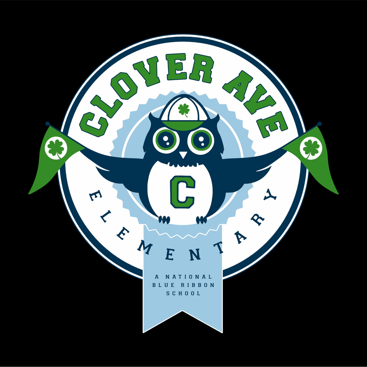 Clover Ave Elementary Short Sleeve T-shirt - Des. A