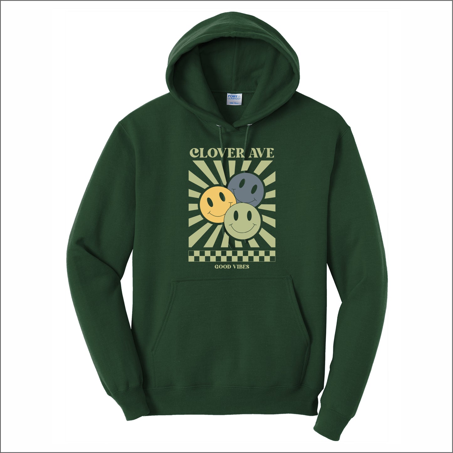 Clover Ave Elementary Hooded Sweatshirt - Des. B