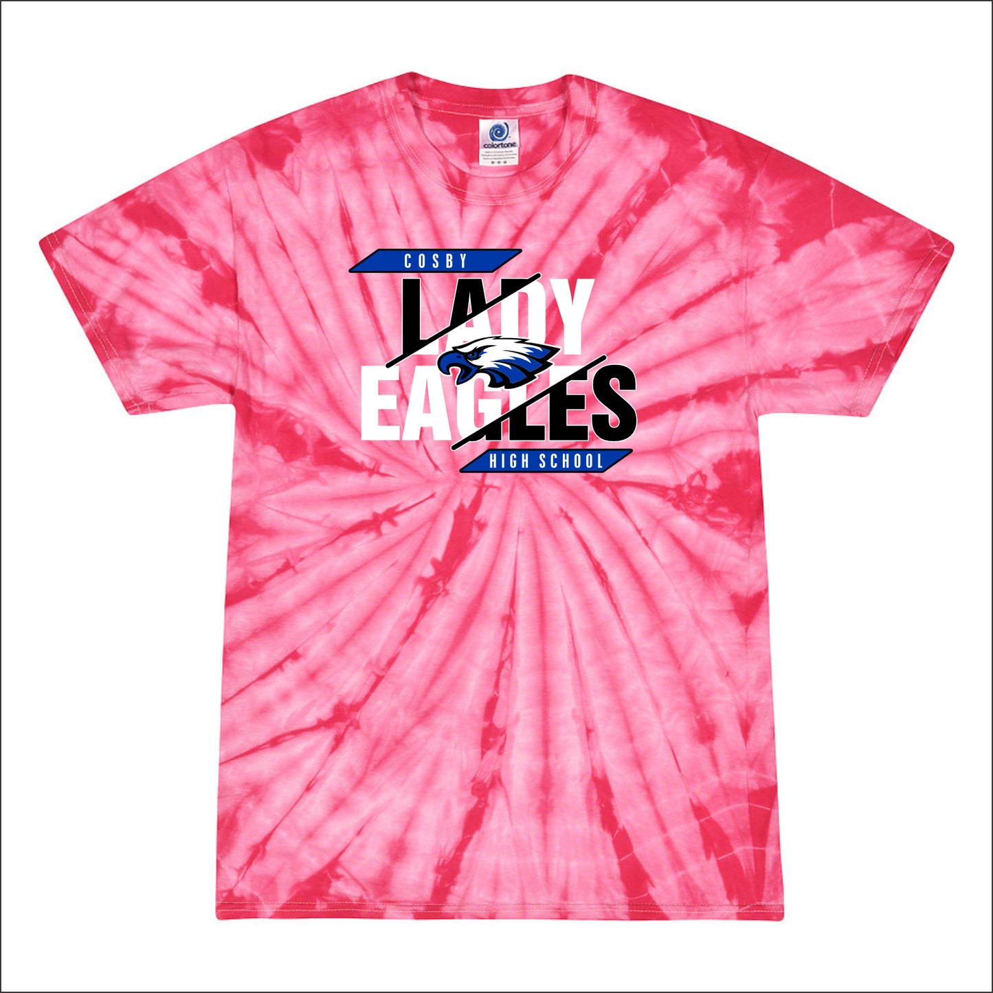 Cosby Ladies Soccer Spider Tie-Dye T-shirt