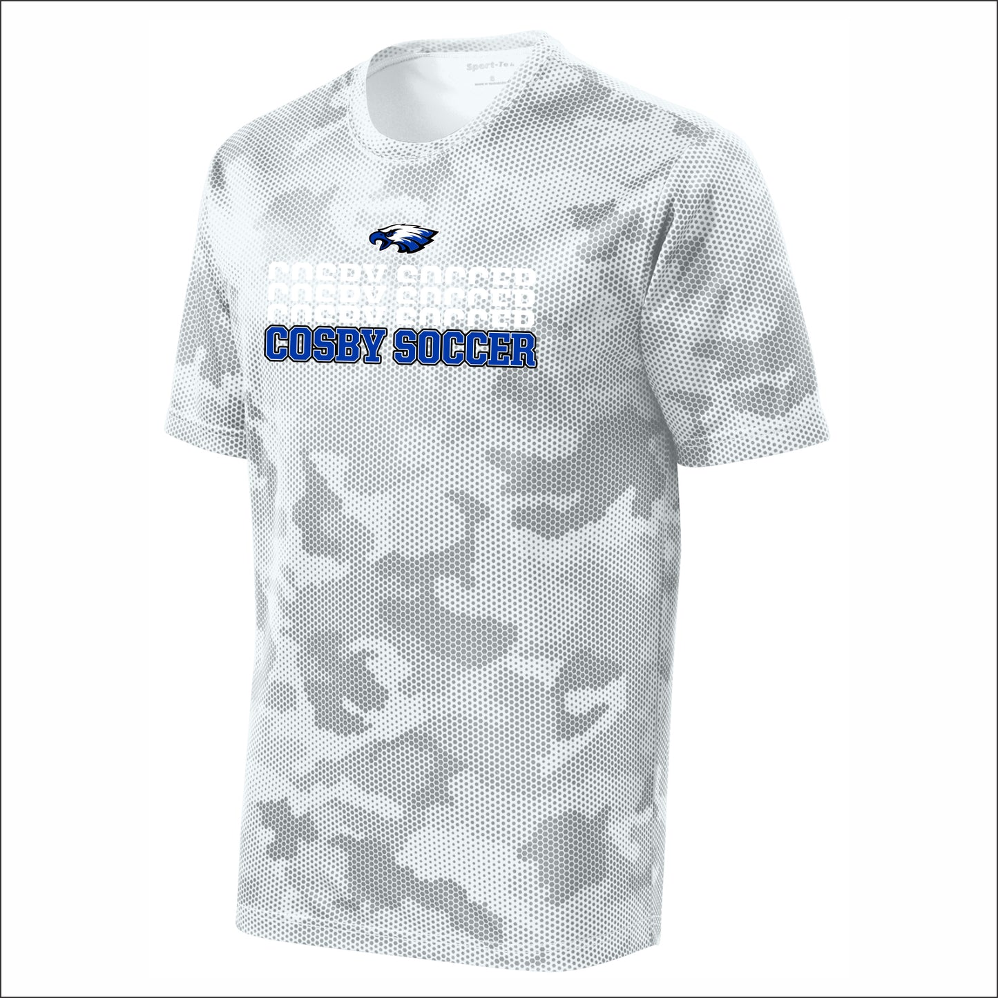 Cosby Ladies Soccer CamoHex Performance T-shirt