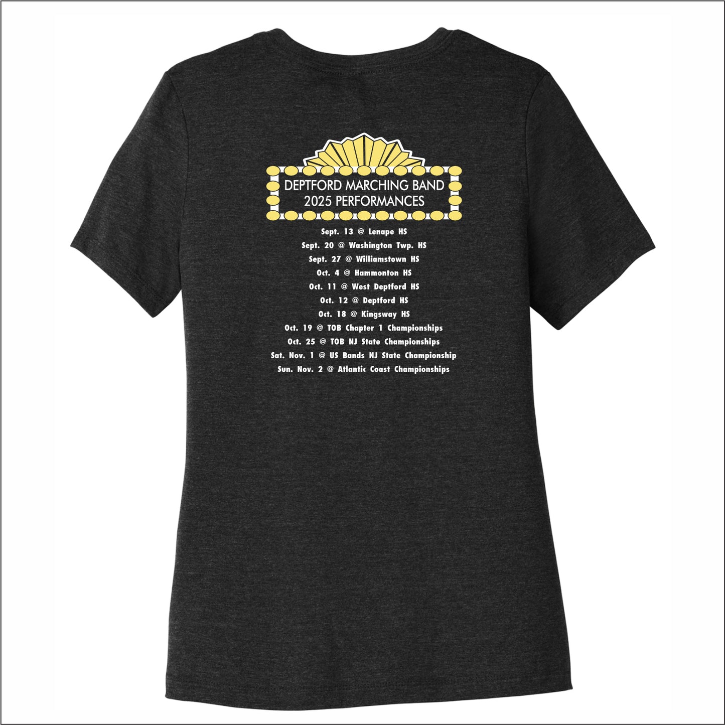Deptford Band SHOW Ladies Heathered Relaxed Jersey Tee