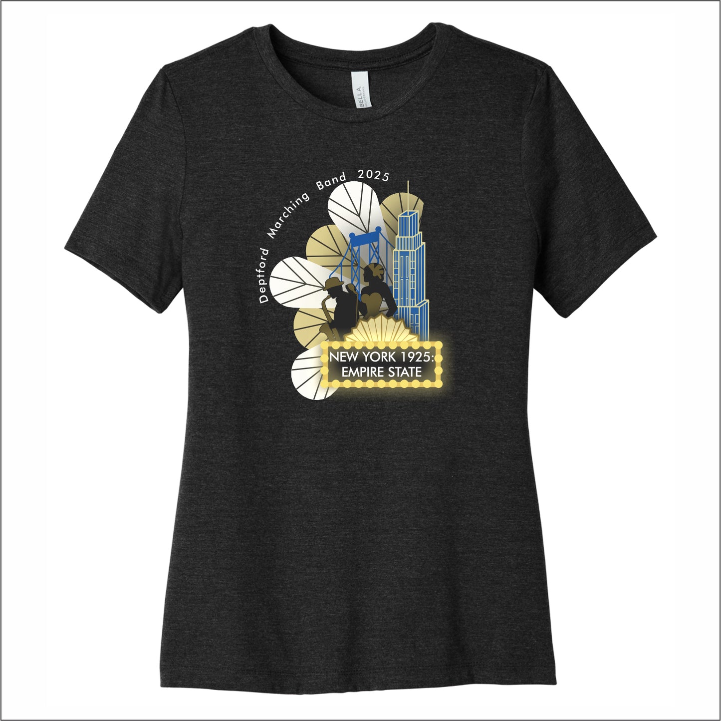 Deptford Band SHOW Ladies Heathered Relaxed Jersey Tee