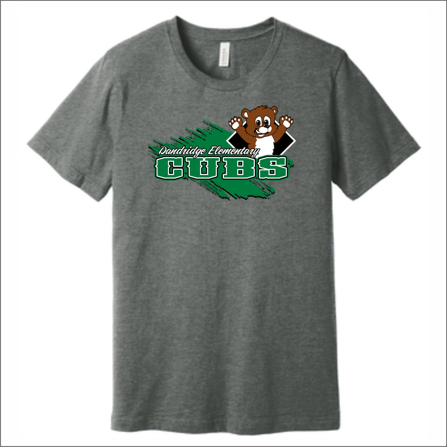Dandridge Elementary Heathered Soft Jersey T-shirt - Des. A