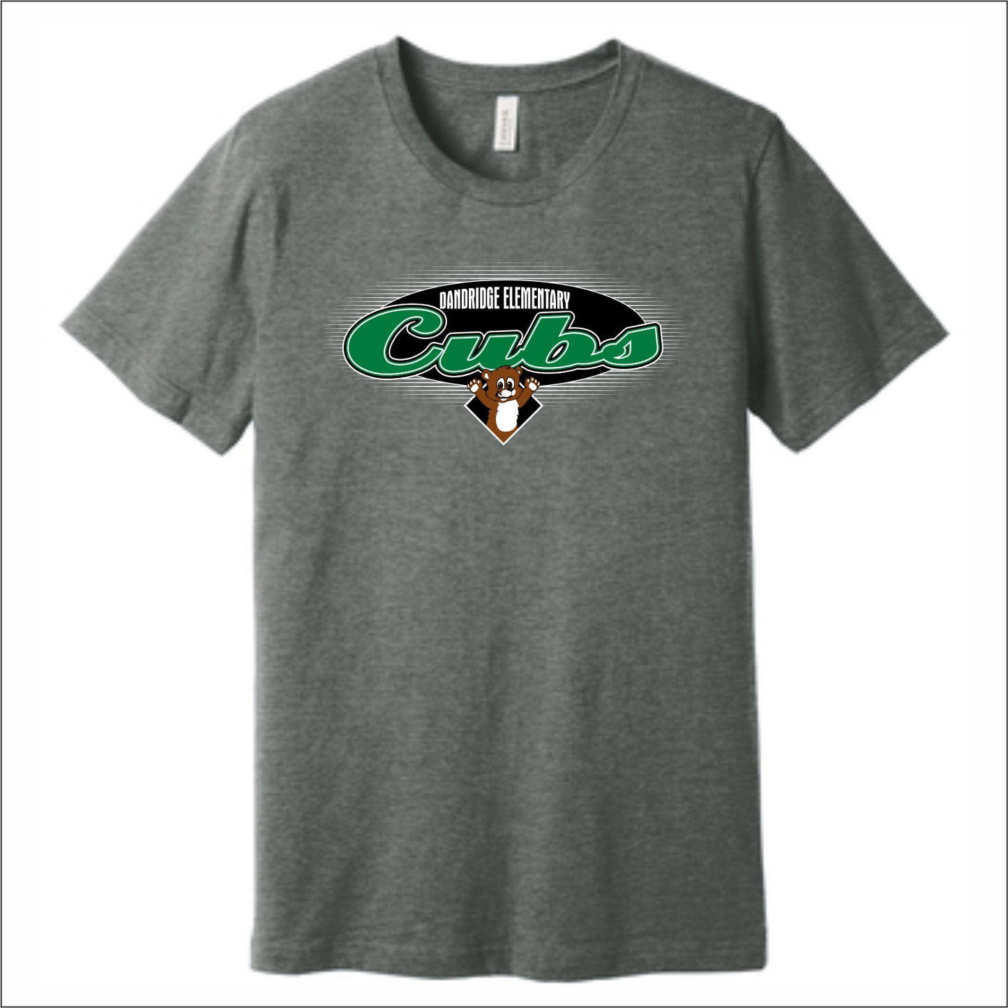 Dandridge Elementary Heathered Soft Jersey T-shirt - Des. B