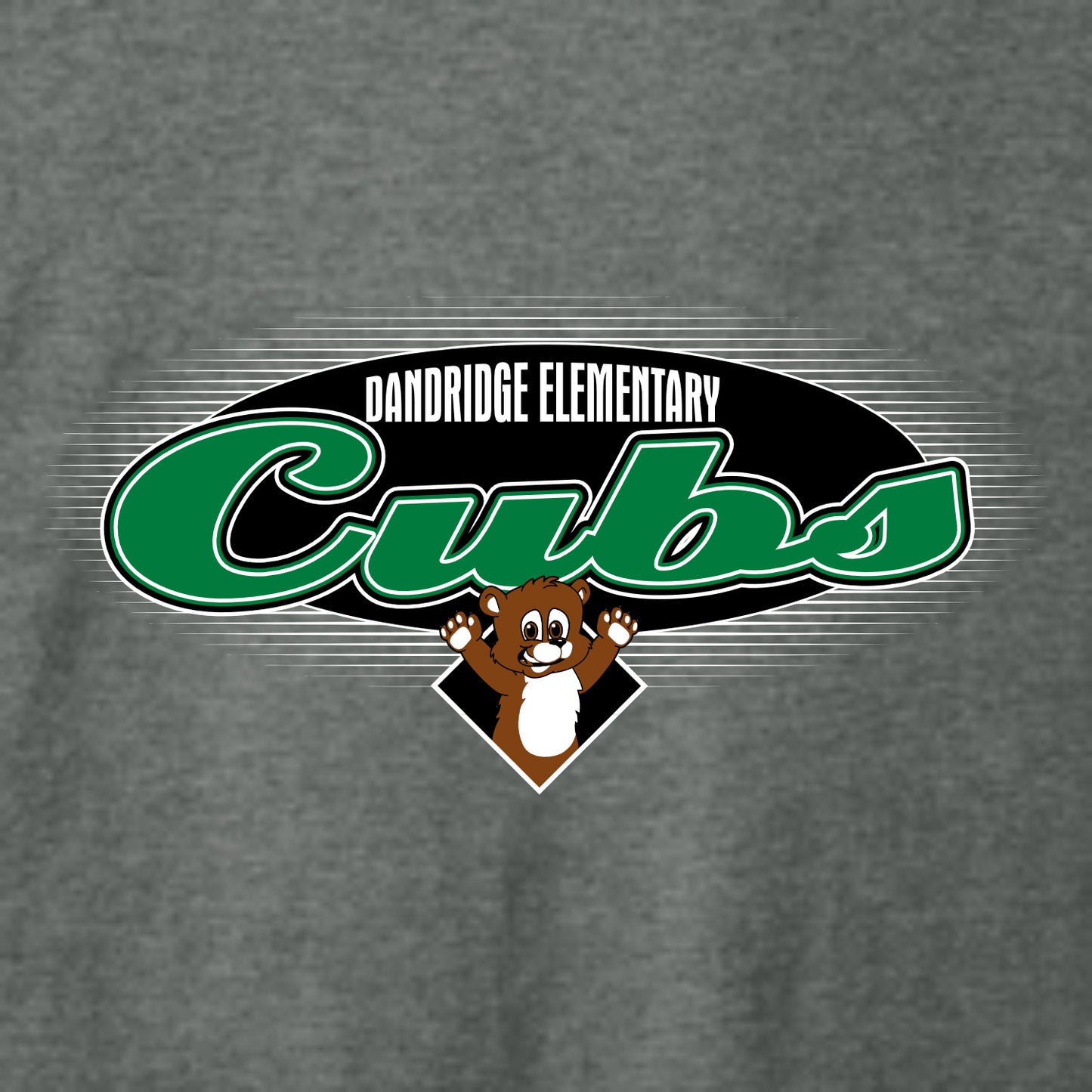 Dandridge Elementary Heathered Soft Jersey T-shirt - Des. B