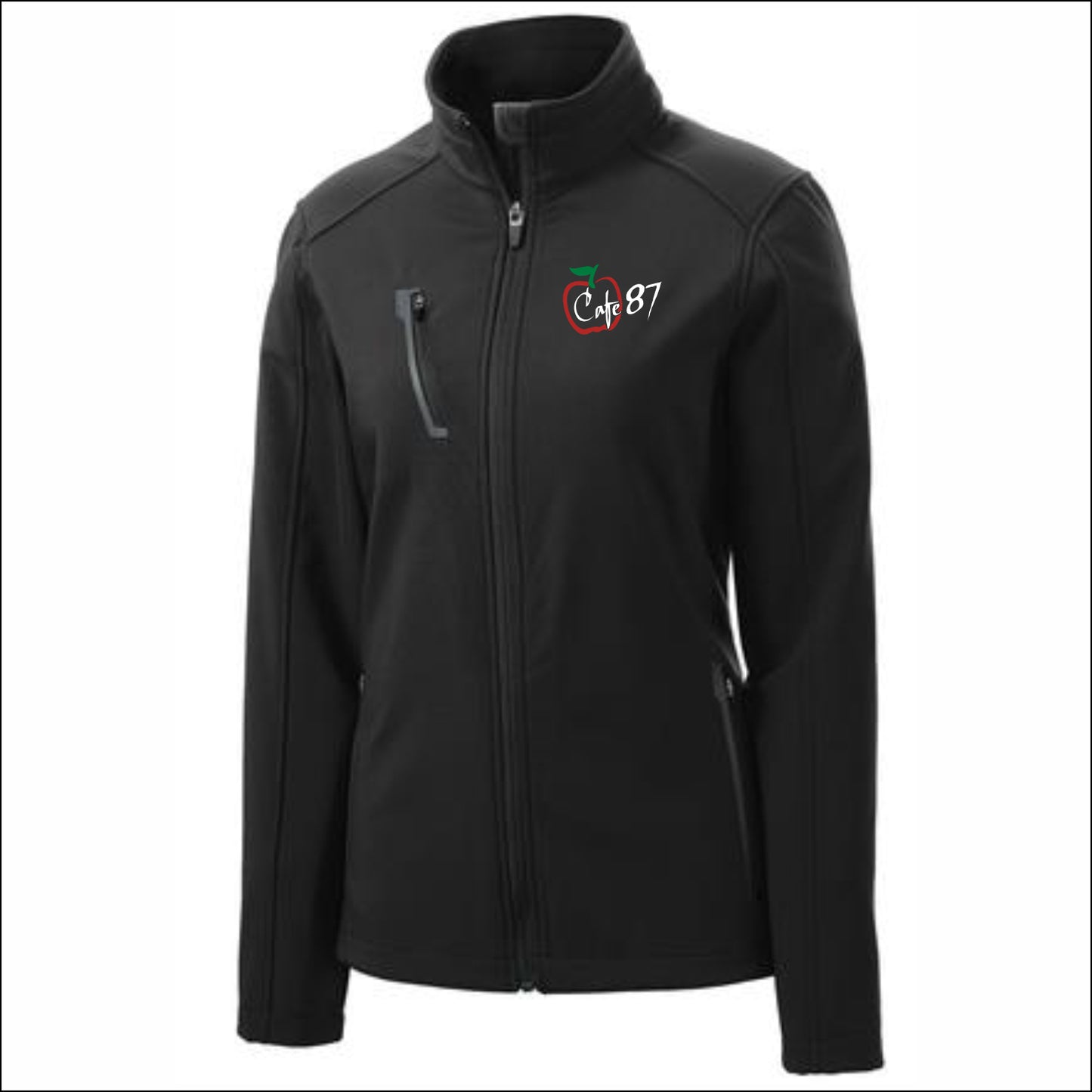 District 87 Cafe Ladies Welded Soft Shell Jacket